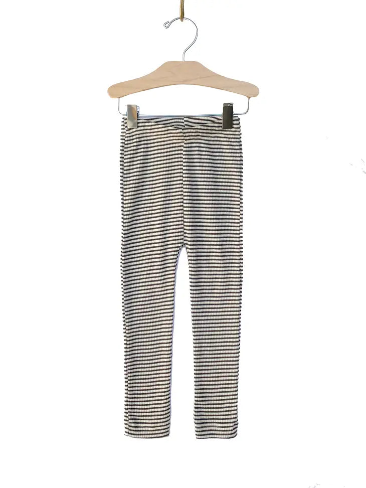 City Mouse Kids Natural Stripe Leggings