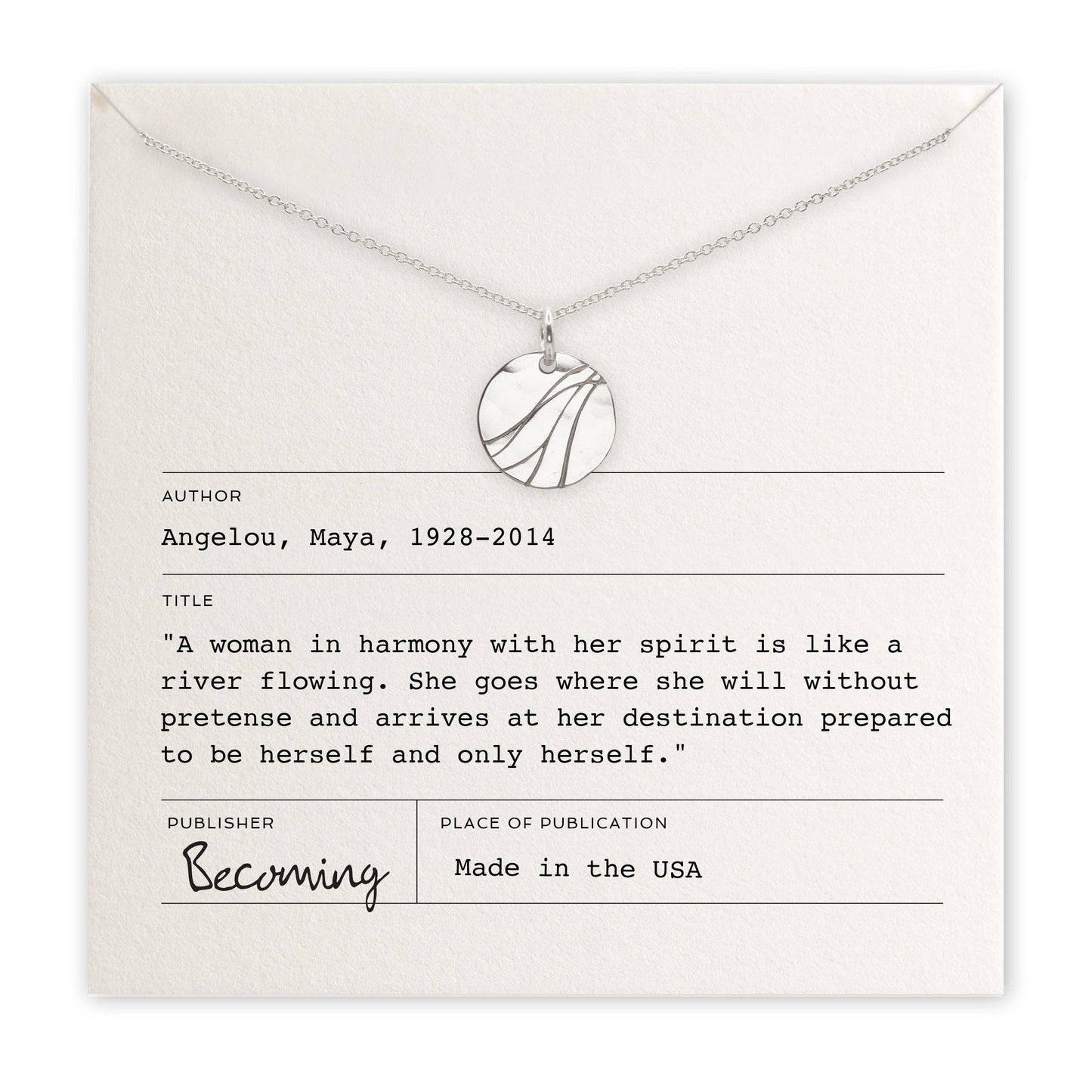 Silver Becoming River Necklace