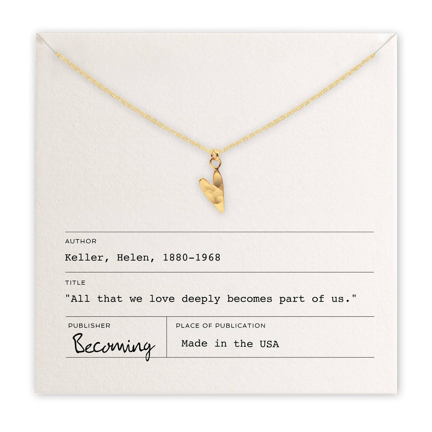 Love Deeply Gold Filled and Sterling S Necklace