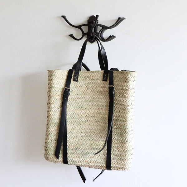 Straw Summer Hipster Backpack