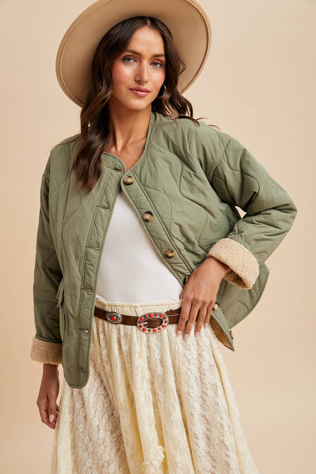 Comfiest Fall Quilted Field Coat