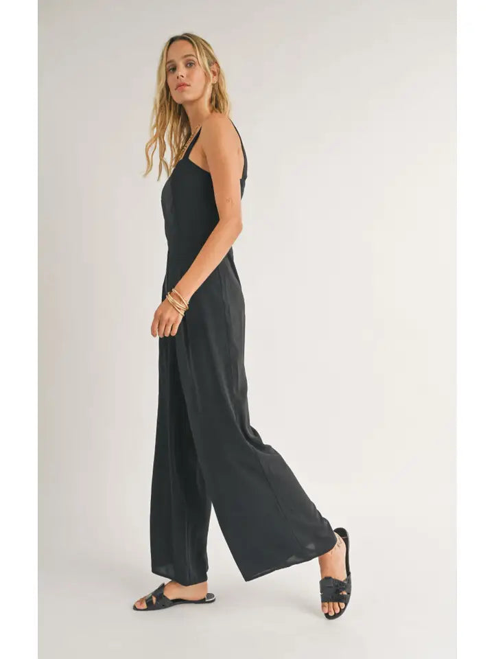 Womens Summer Square Neck Jumpsuit