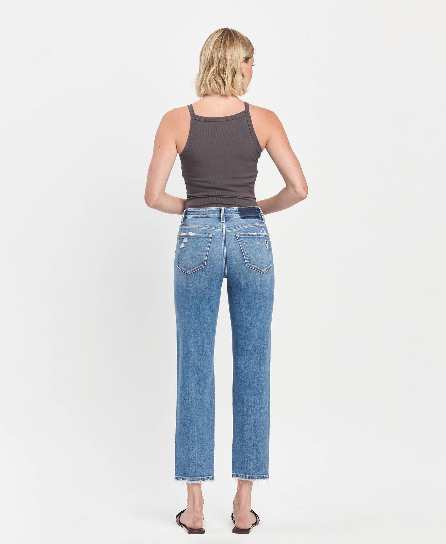 HIgh Rise Tapered Straigh Jeans
