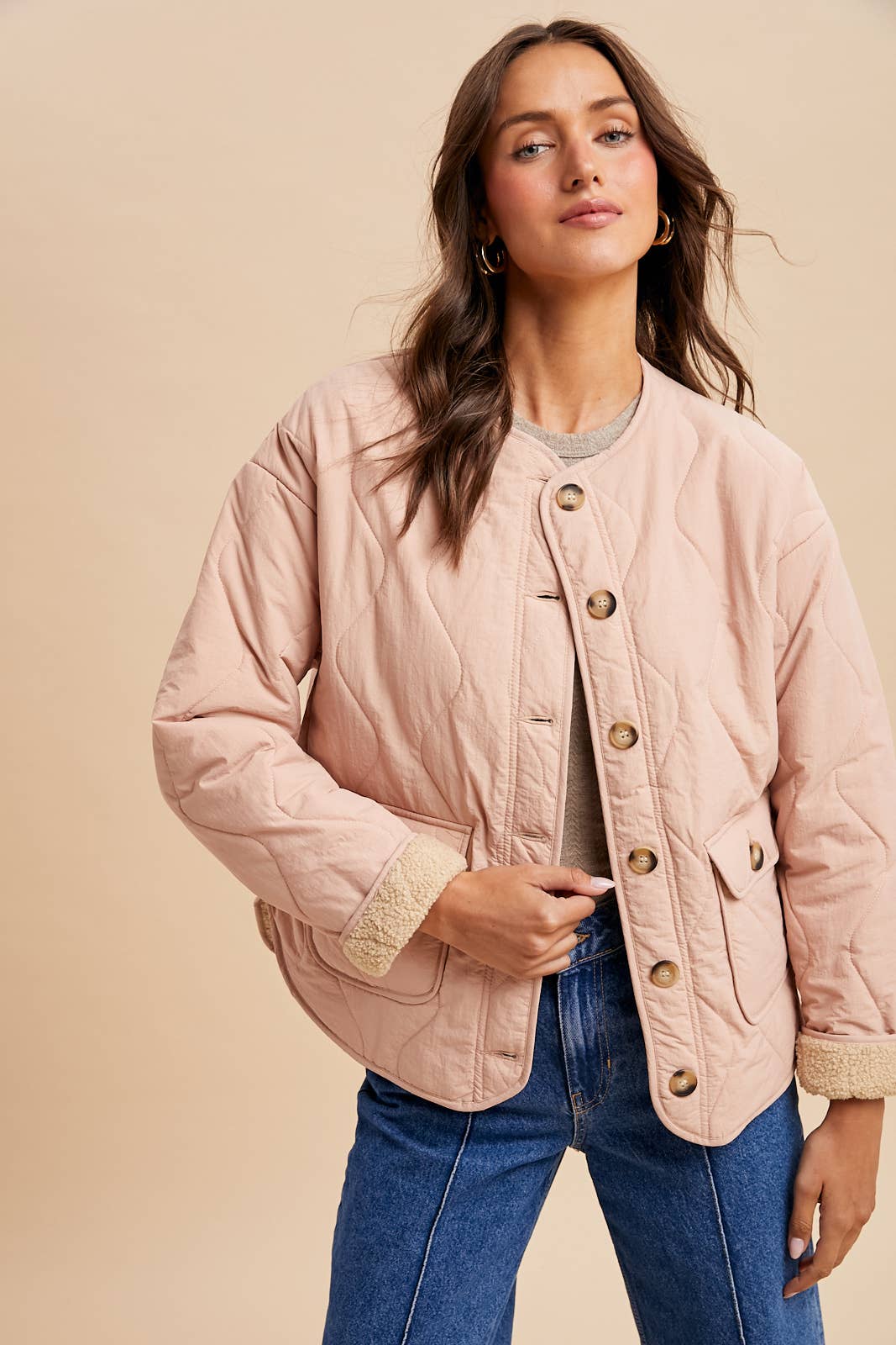 Comfiest Fall Quilted Field Coat