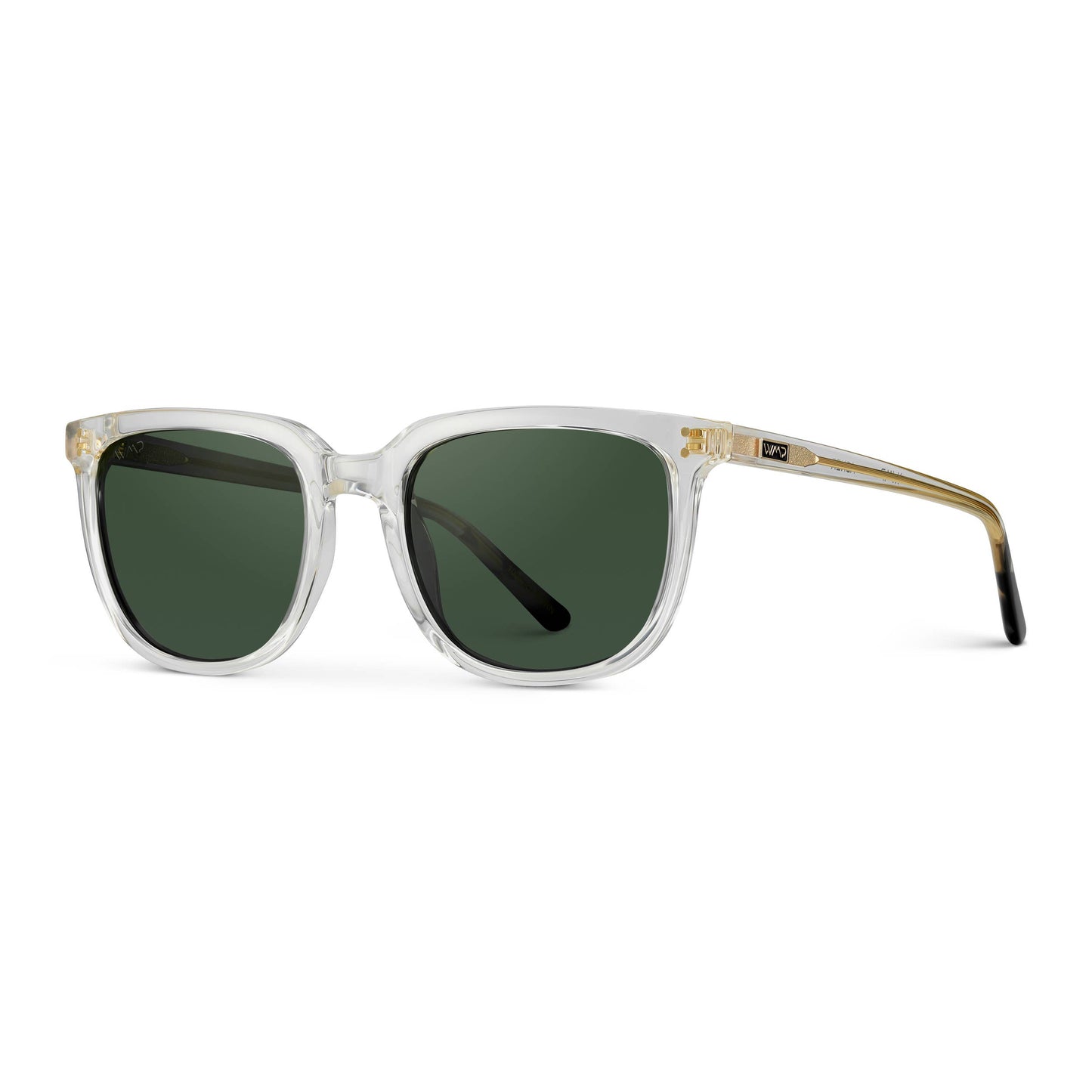 WMP Abner- Unisex Crystal Green Smoke Sunglasses