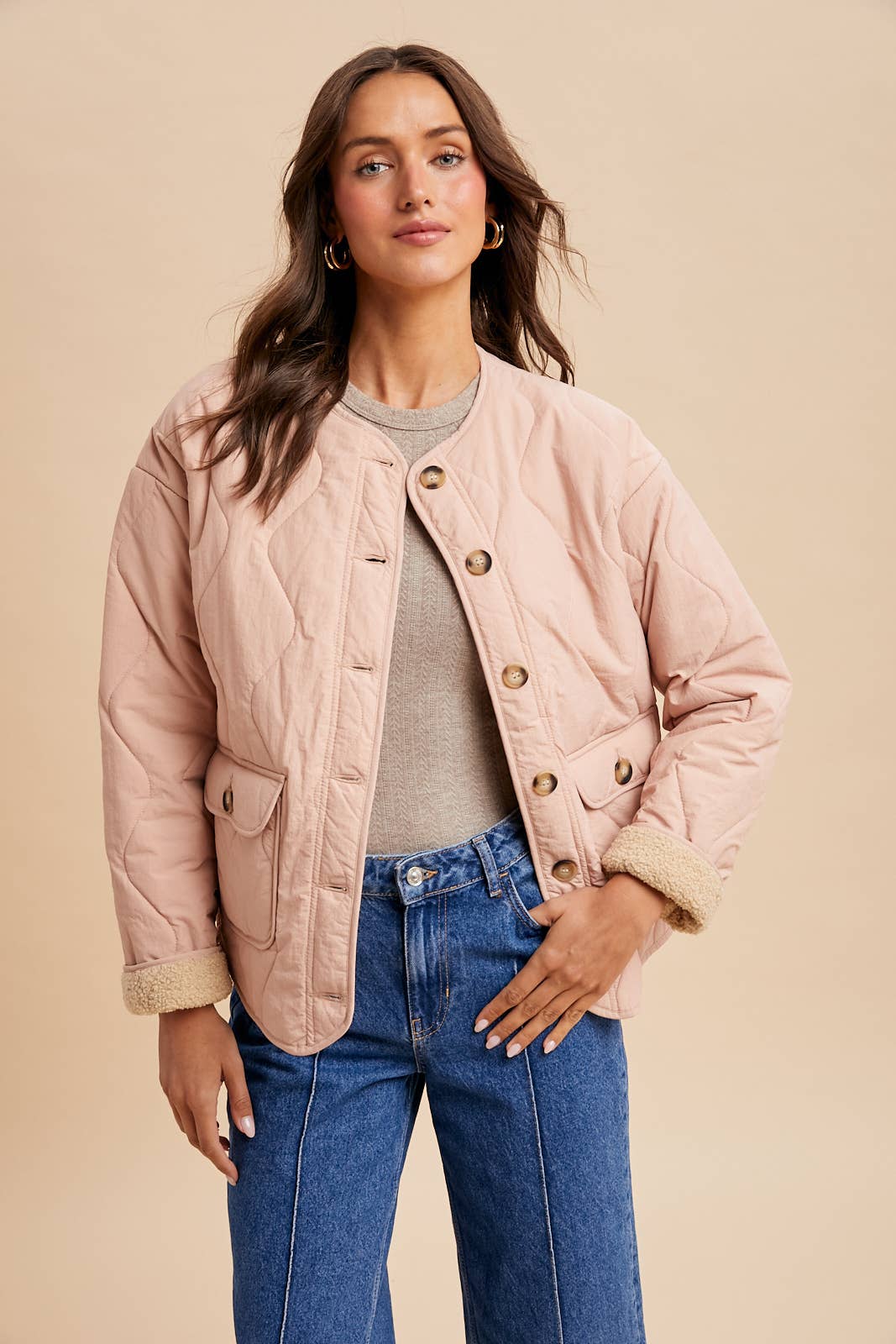 Comfiest Fall Quilted Field Coat