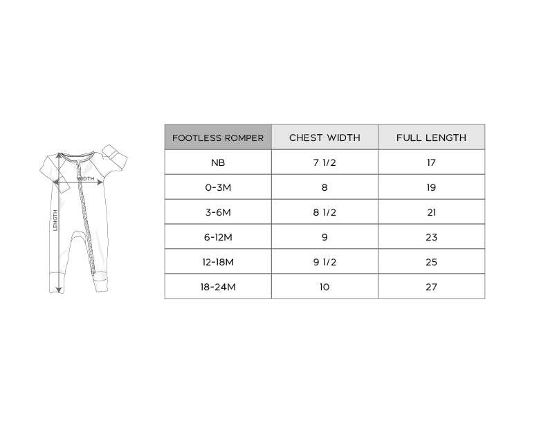 Baby Adventure Bamboo Footless Pajamas