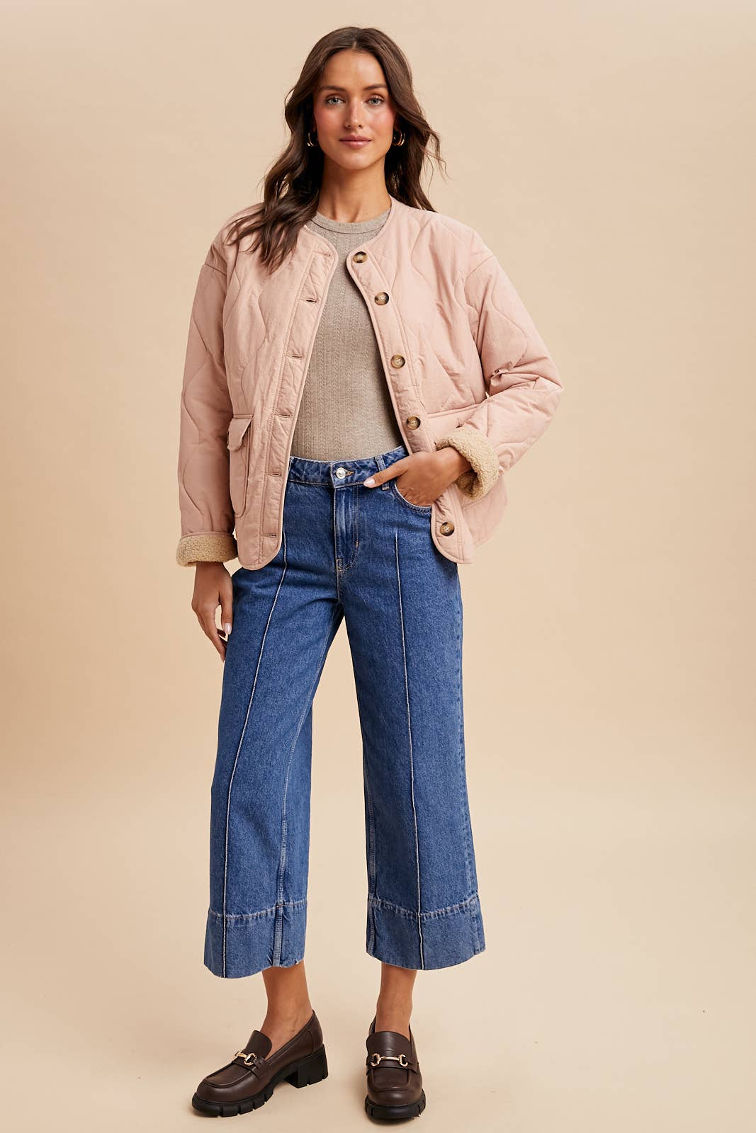 Comfiest Fall Quilted Field Coat