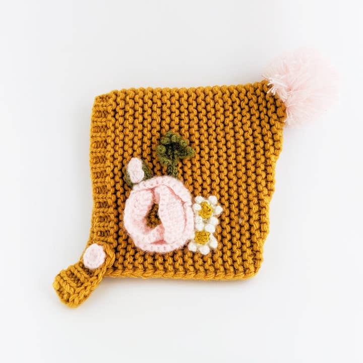 Gold Poppy Baby Bonnet 0-6 months