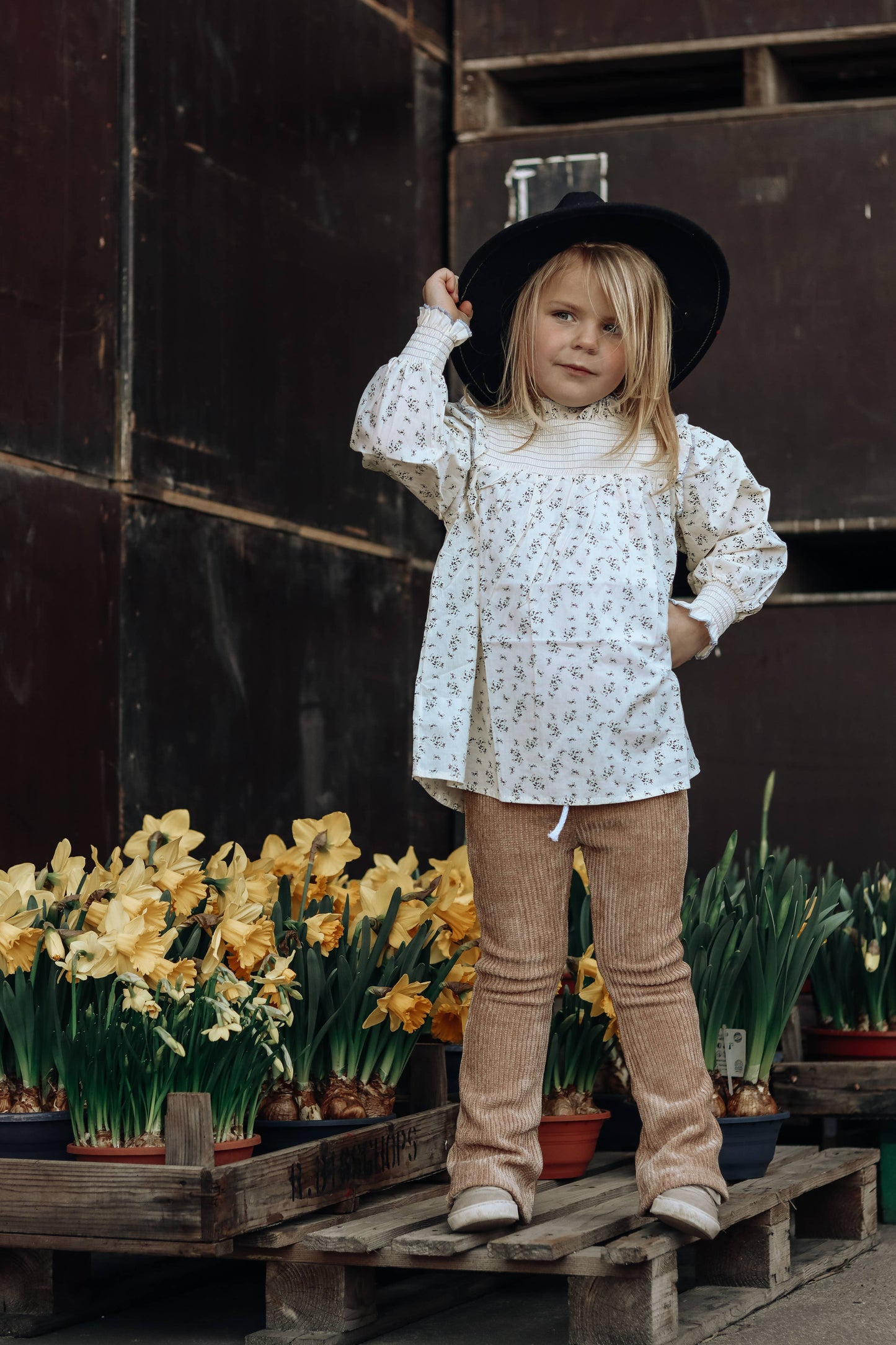 Kids Vintage Look Summer Lynn Floral Blouse