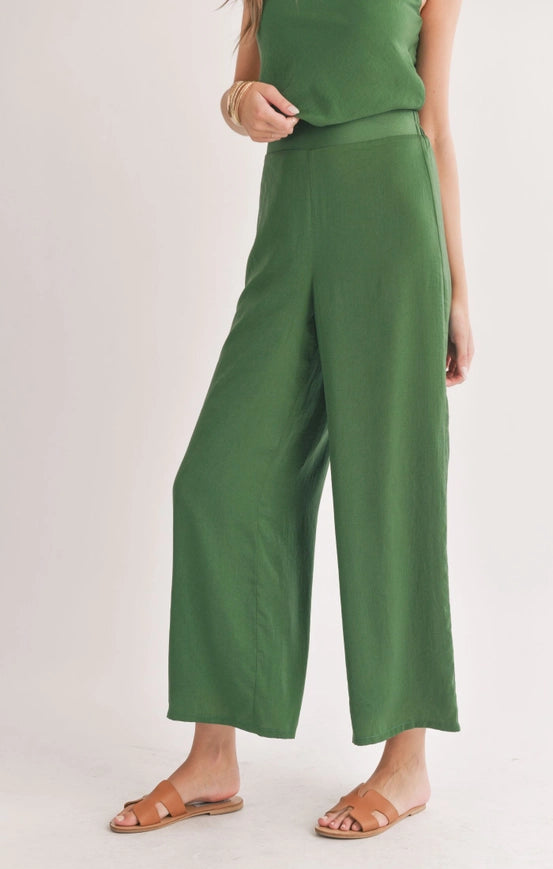 Mirage Satin Wide Leg Flow Pants