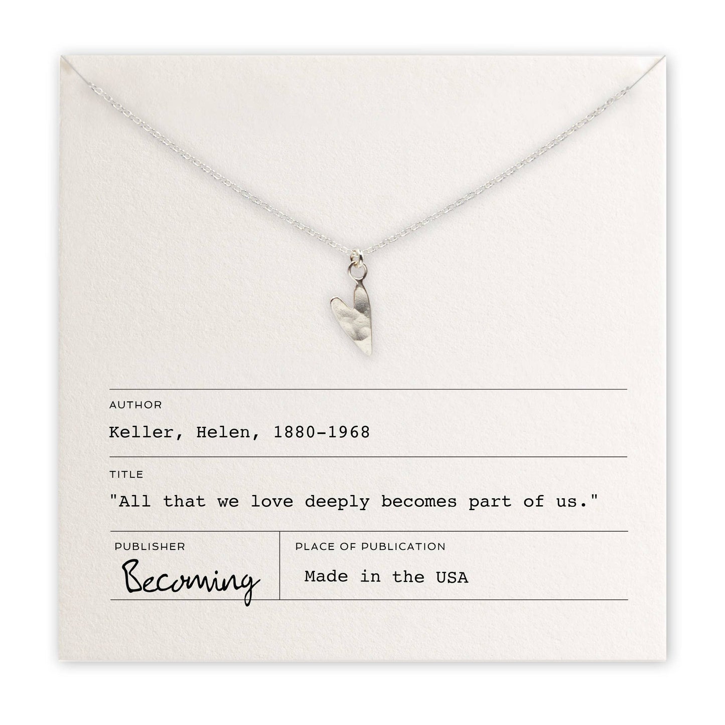 Love Deeply Gold Filled and Sterling S Necklace