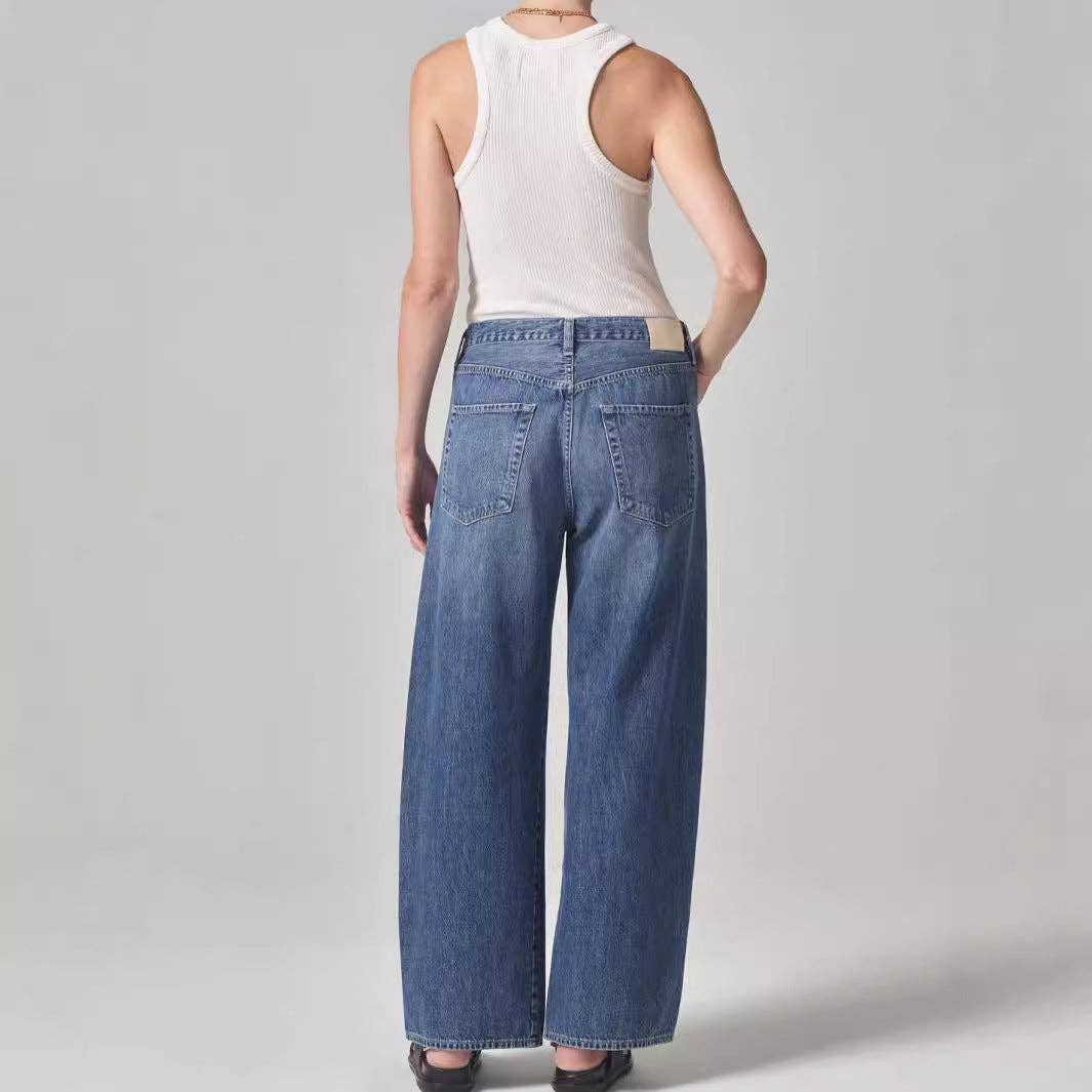 Love These Loose Denim Pants Drawstring Jeans