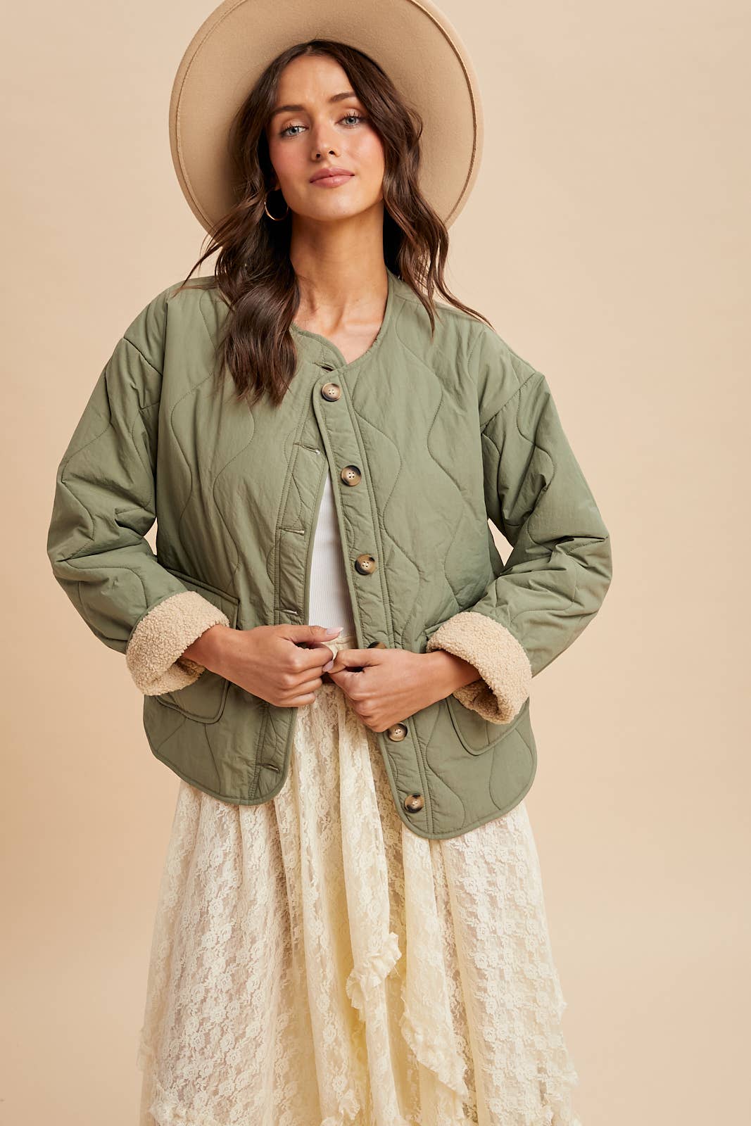 Comfiest Fall Quilted Field Coat