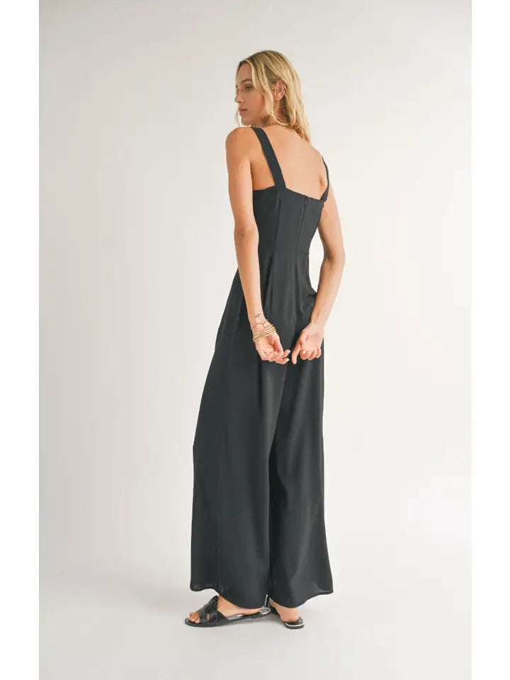 Womens Summer Square Neck Jumpsuit