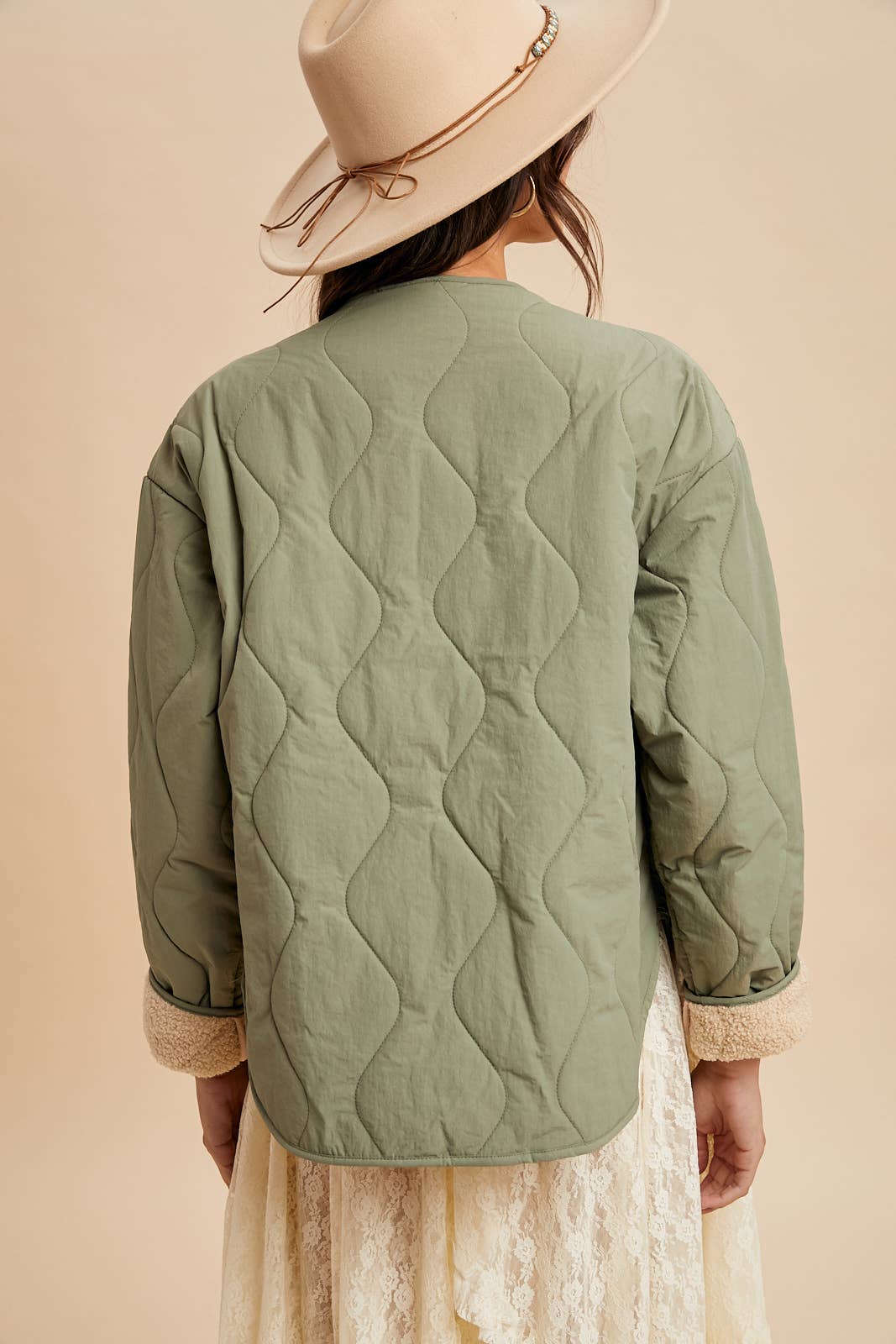 Comfiest Fall Quilted Field Coat