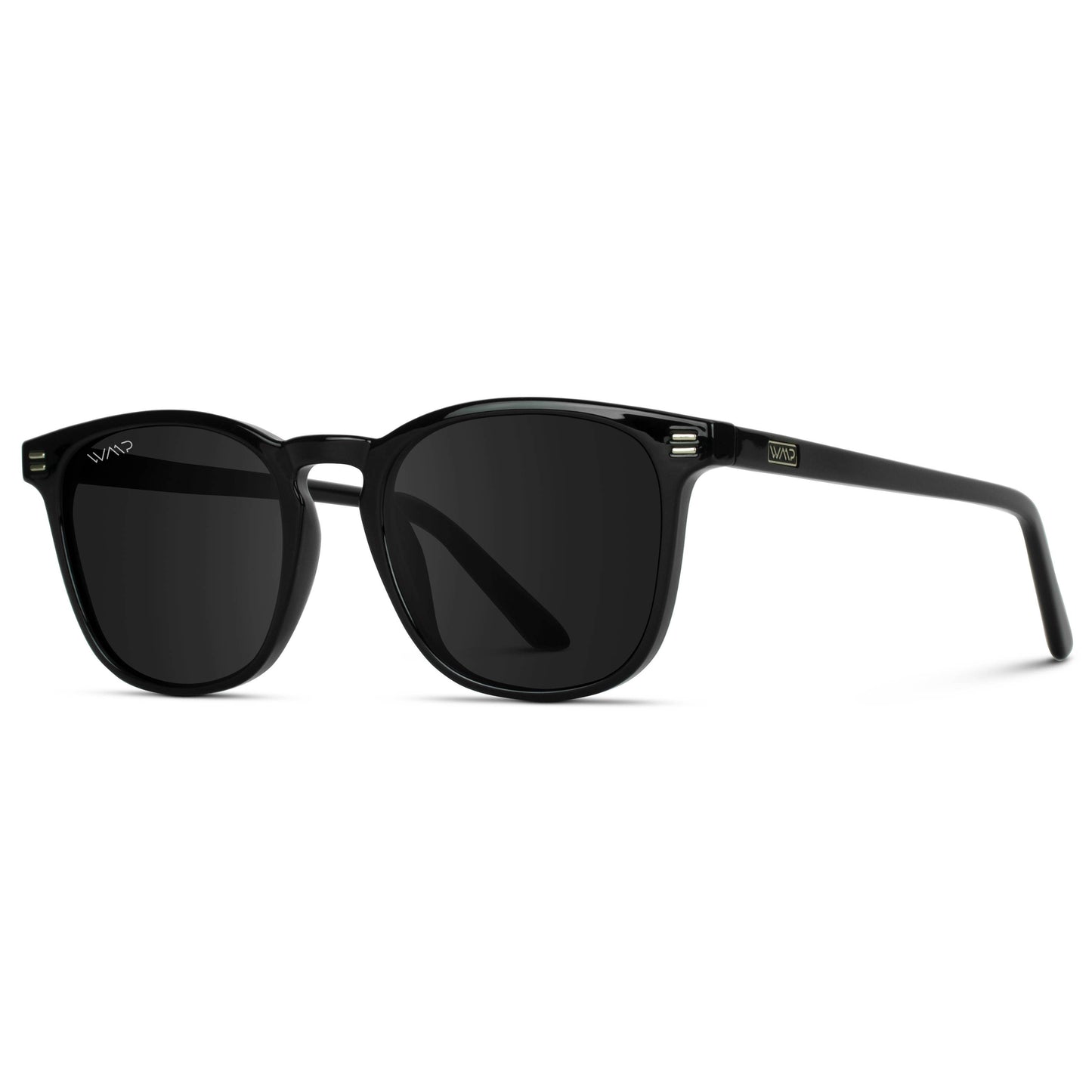 WMP Nick - Black Square Polarized Sunglasses
