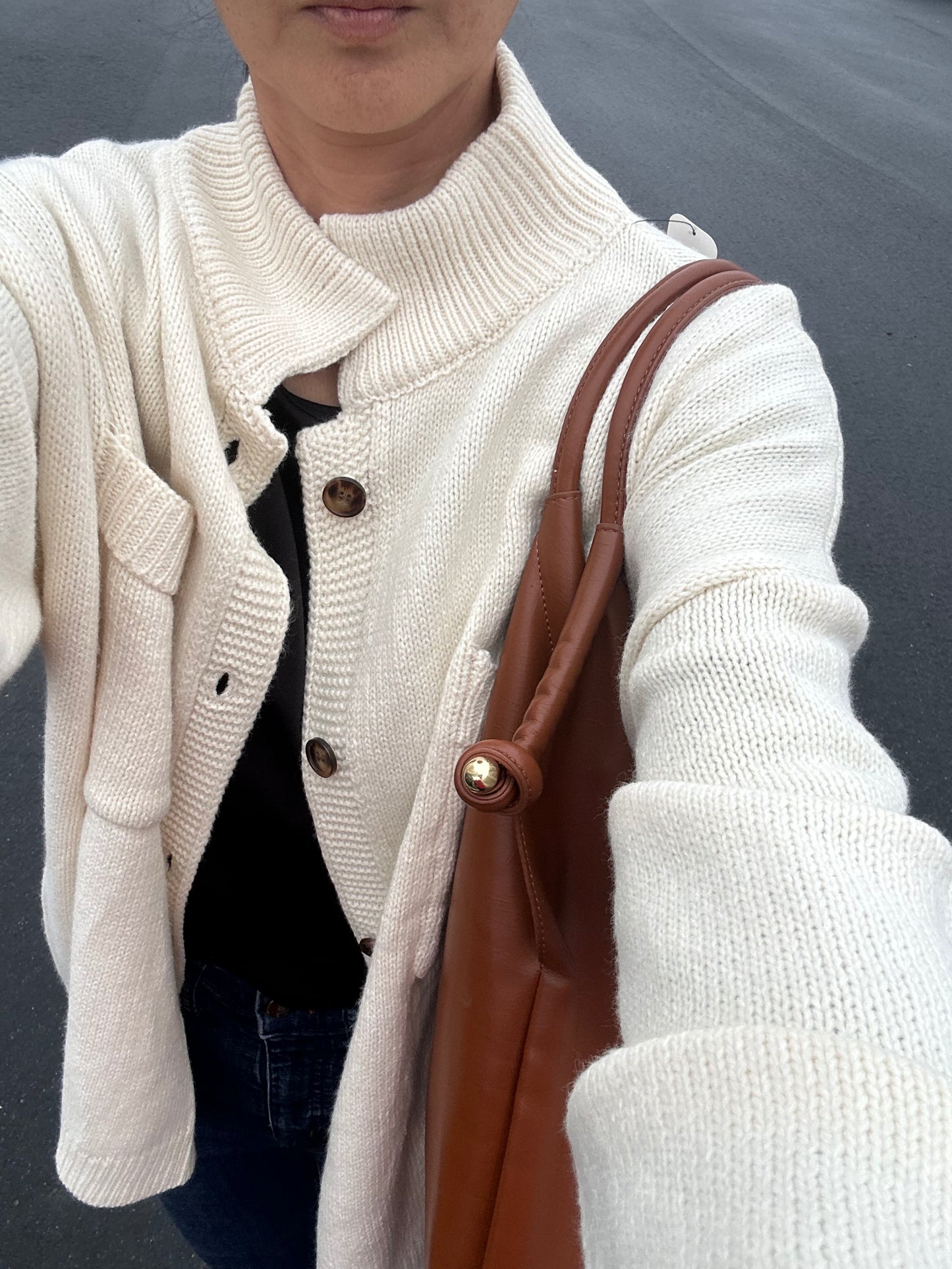 It’s the Collar Button Cardigan