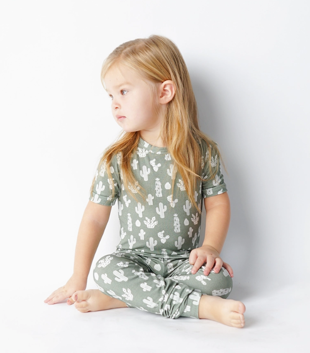 Kids Soft Bamboo Cacti Pajama Set