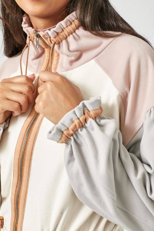 Color Blocked Anorak Jacket - Bestseller