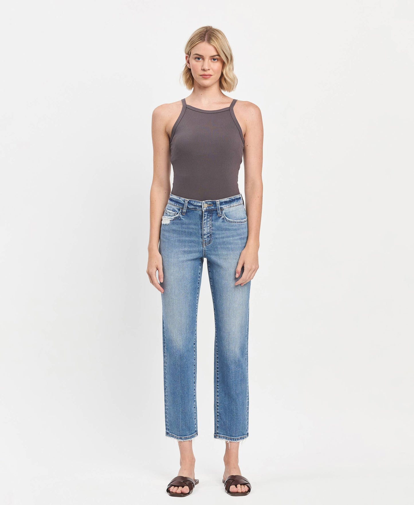 HIgh Rise Tapered Straigh Jeans