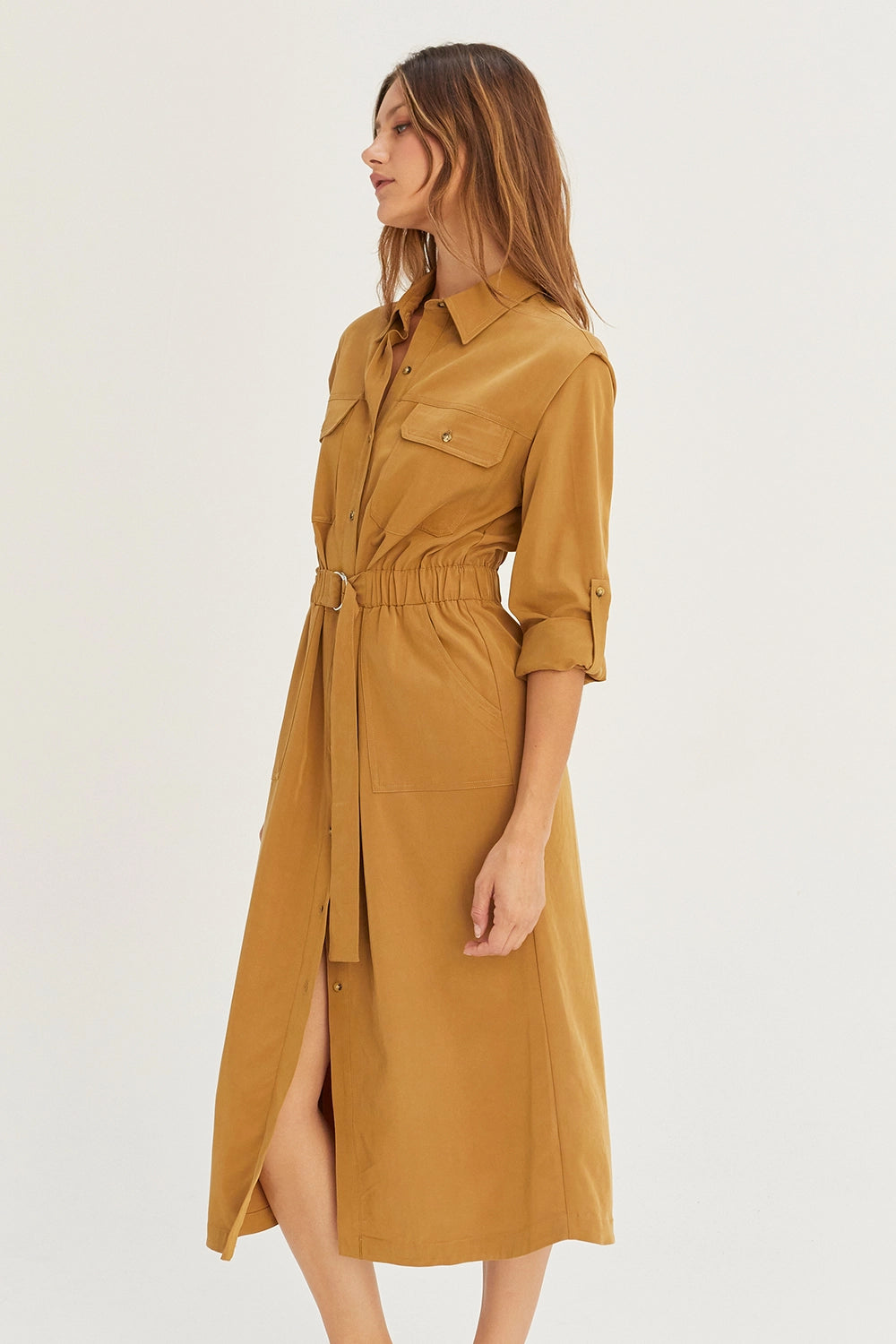 Kayla Utility Button Up Dress