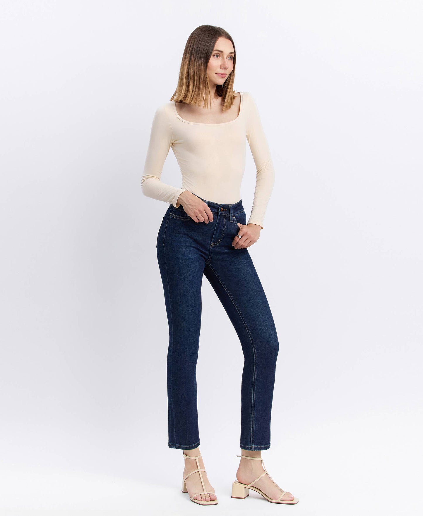 Vervet and the Slim to Ankle Comfort Stretch Jean