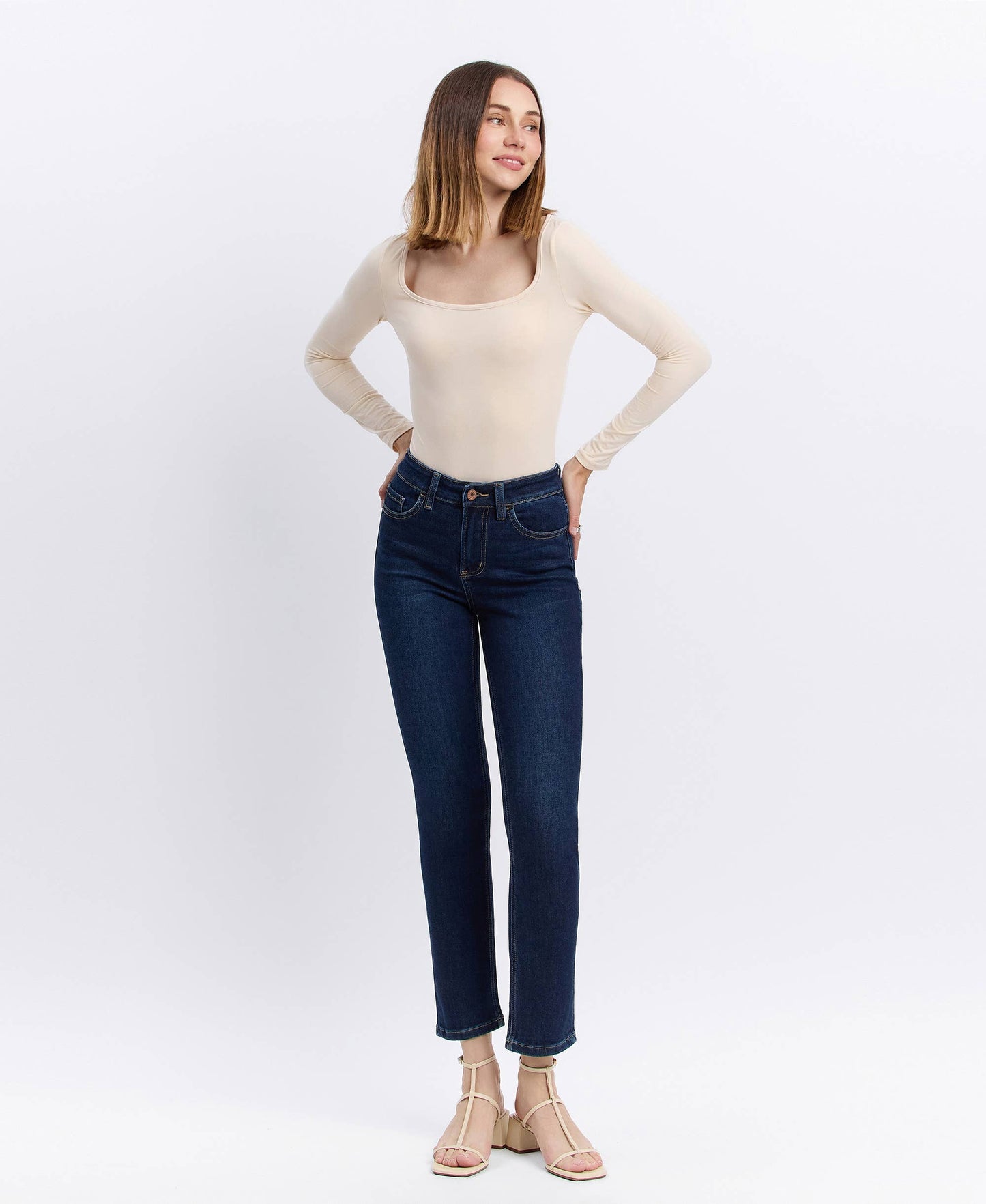Vervet and the Slim to Ankle Comfort Stretch Jean