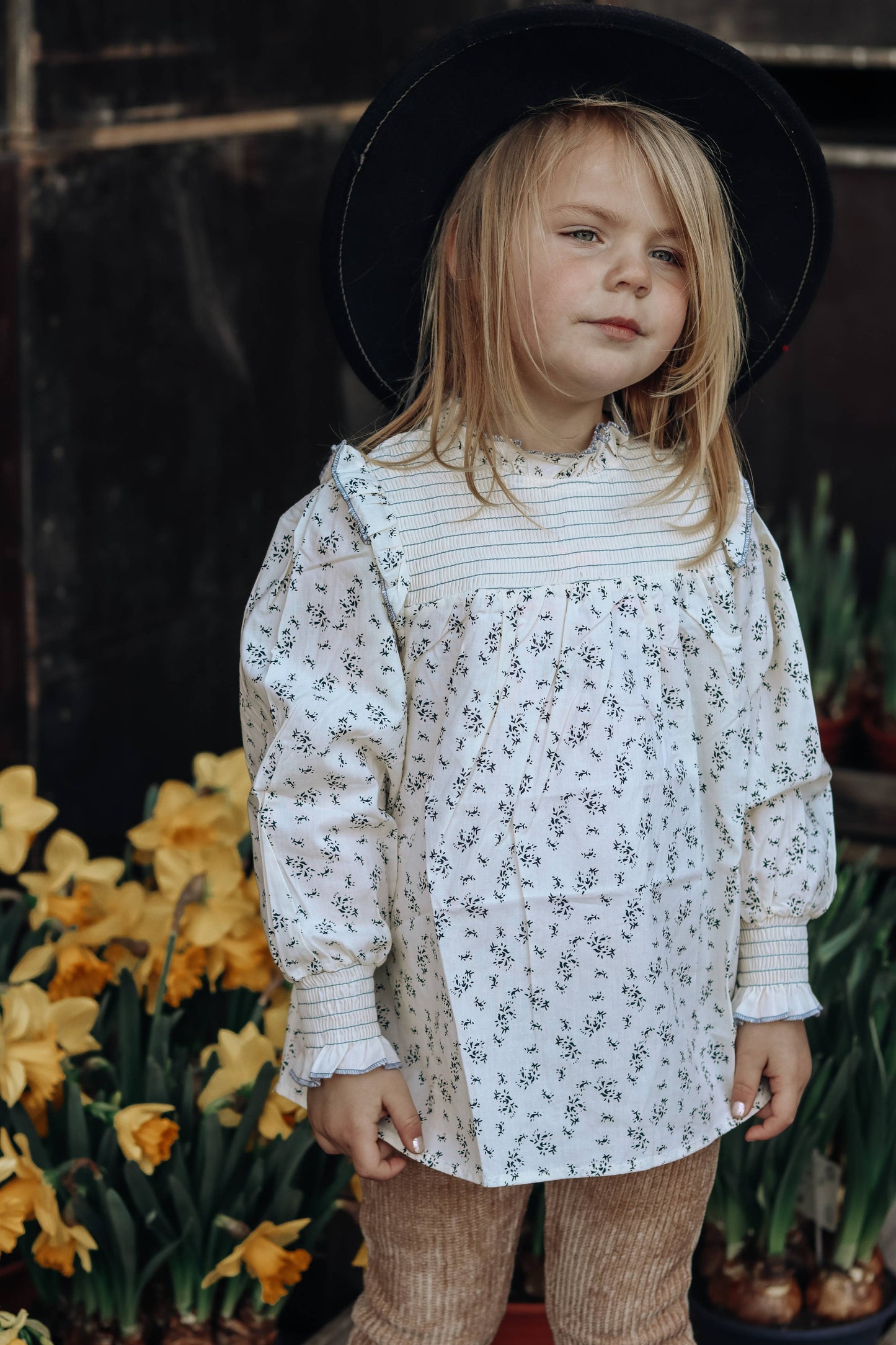 Kids Vintage Look Summer Lynn Floral Blouse
