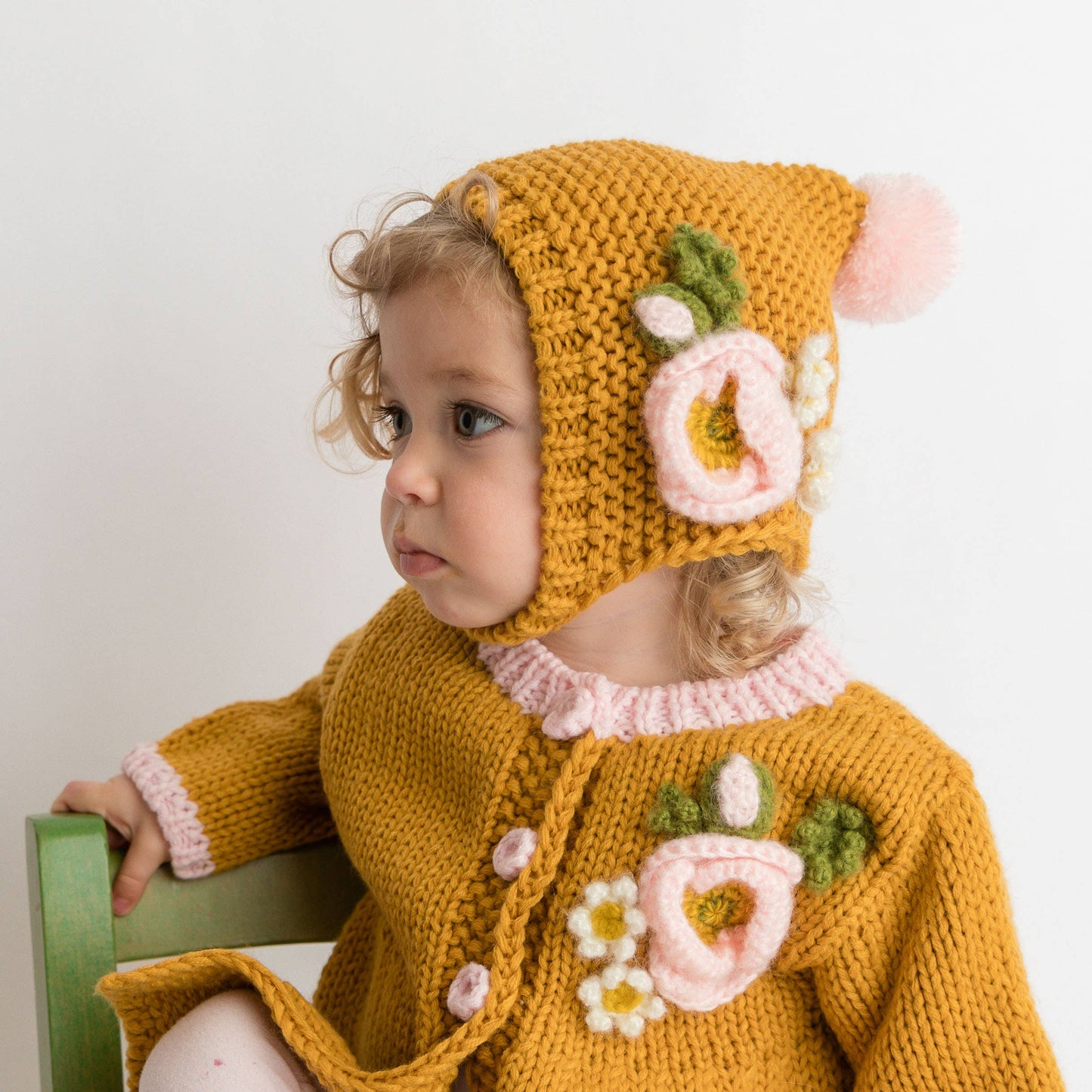 Gold Poppy Baby Bonnet 0-6 months