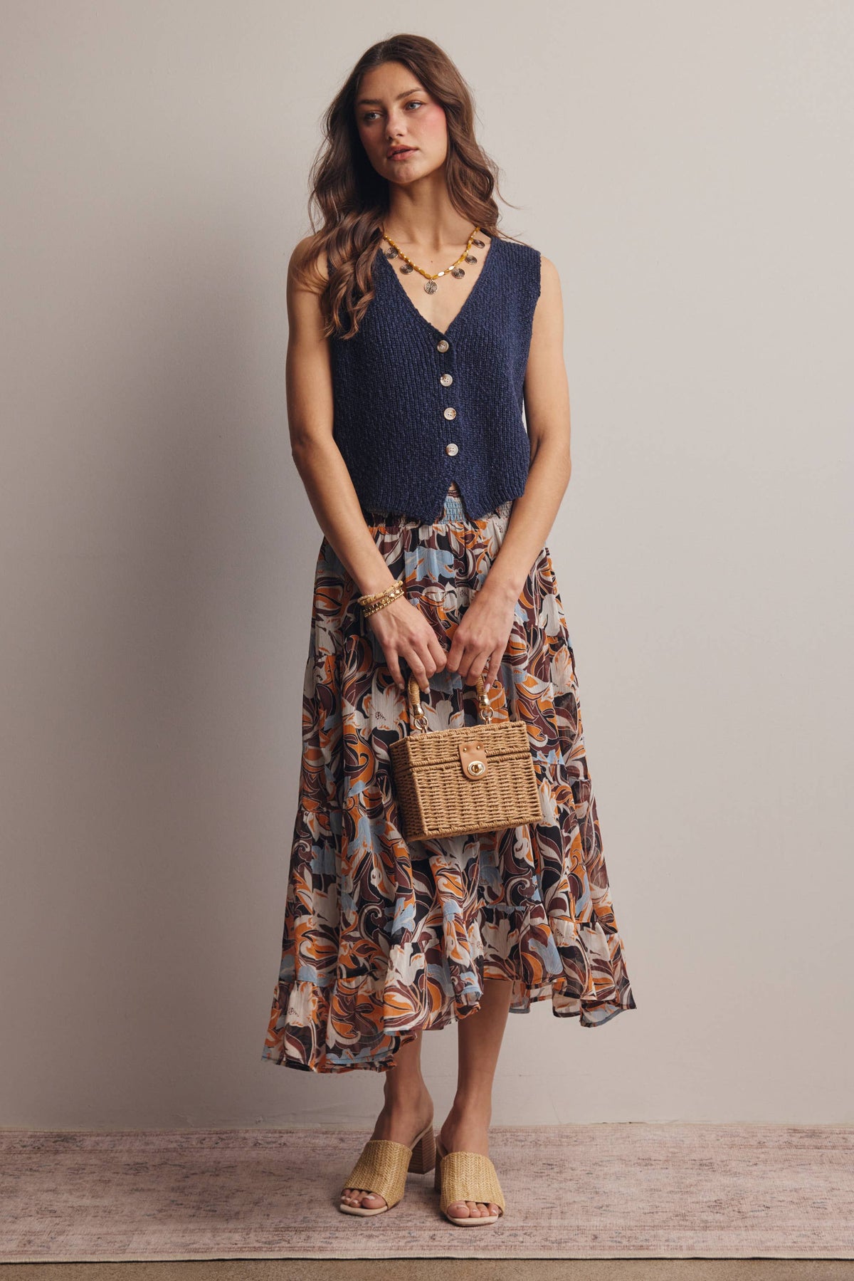 Button-Front Knit Vest Year Round Sweater Vest - 20% Off Code WELOVESALES