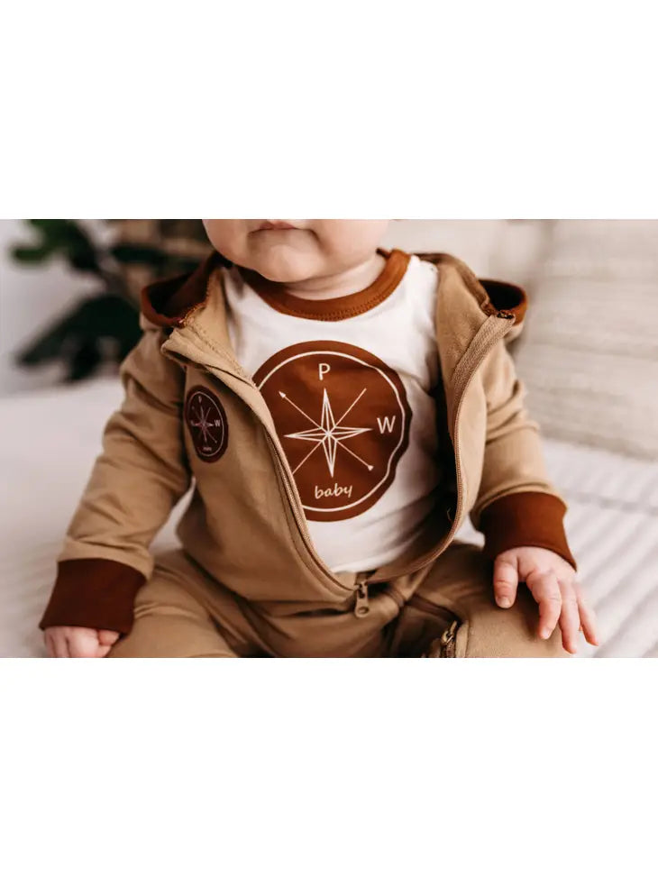 Rusty Warm City Mouse Romper