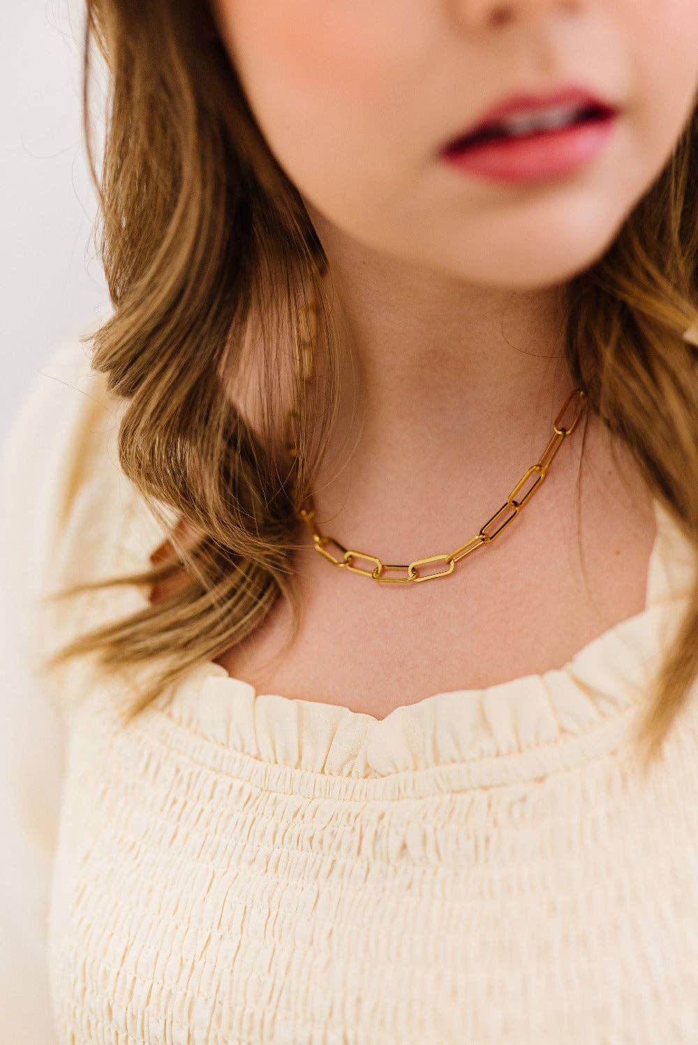 Popular Maya Paperclip Chain Necklace