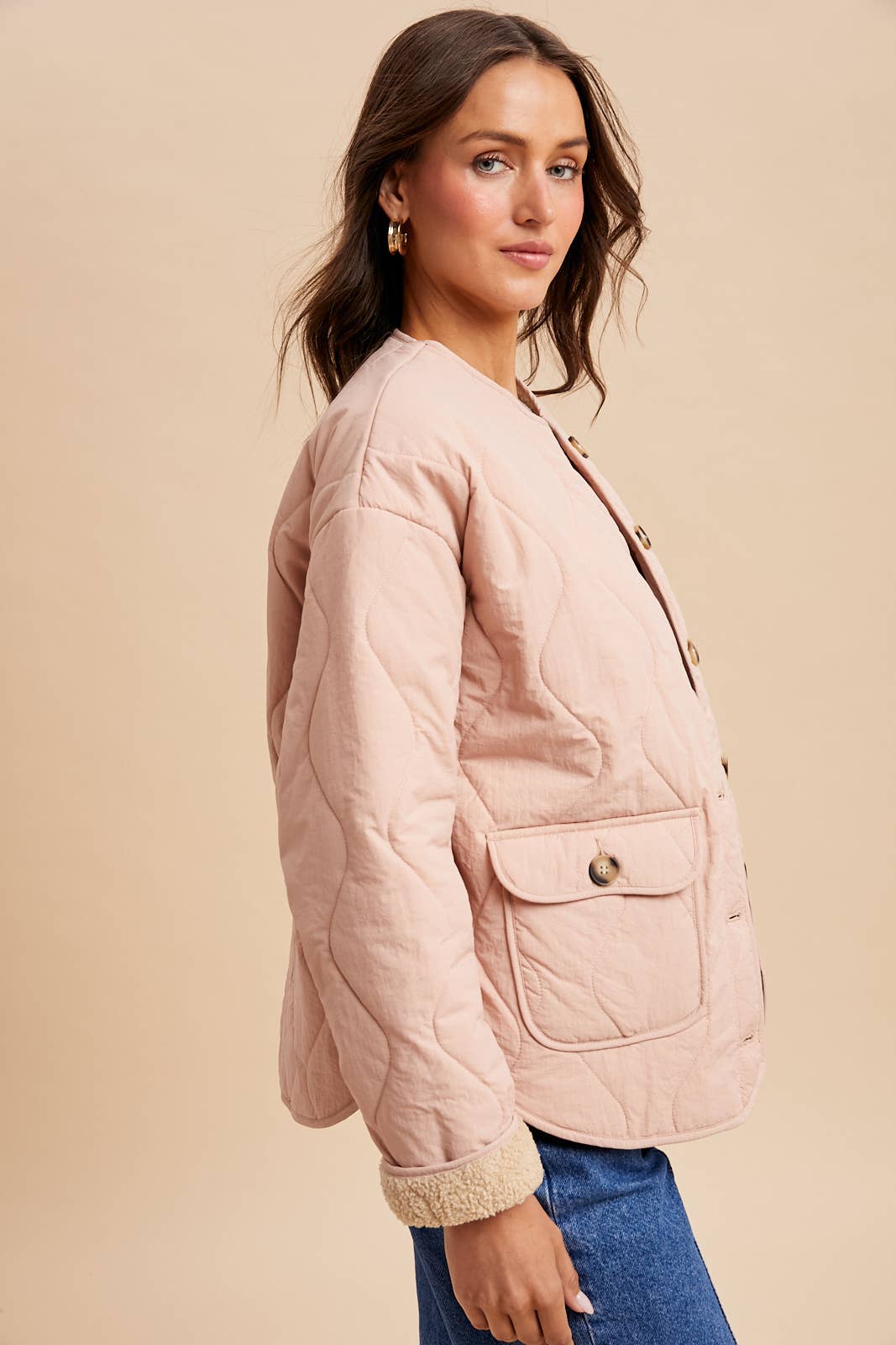 Comfiest Fall Quilted Field Coat