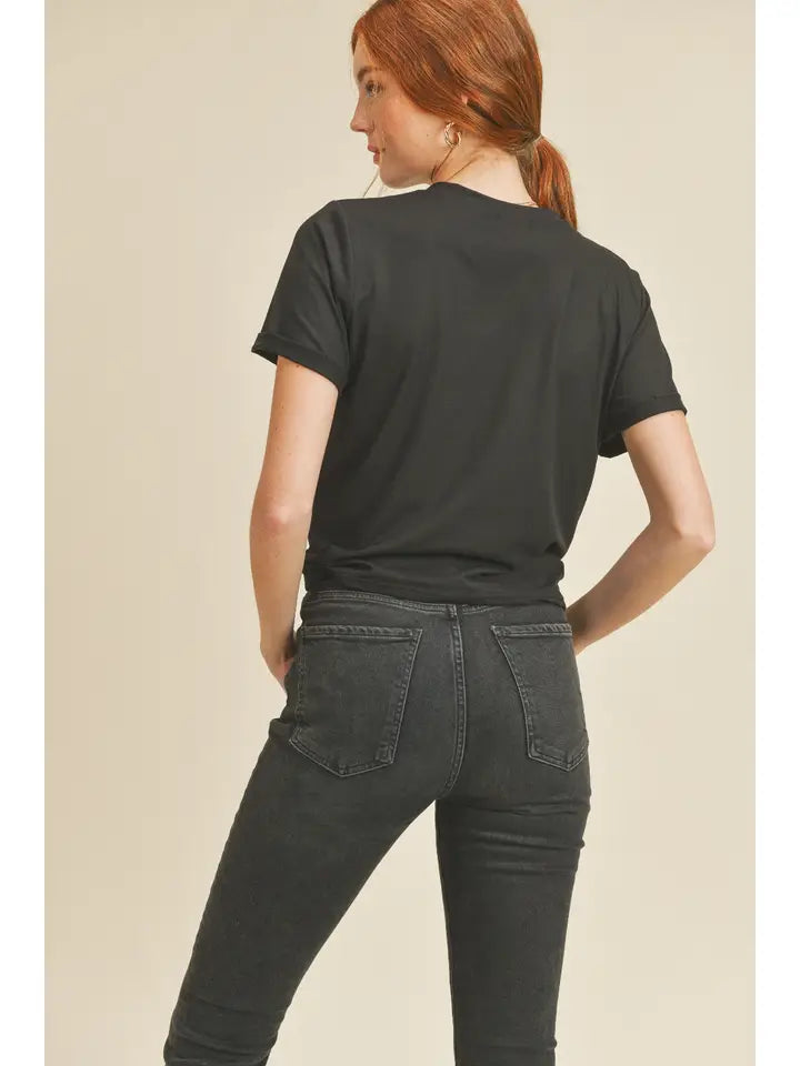 Lovely Style and Grace Twisted Knot T-Shirt