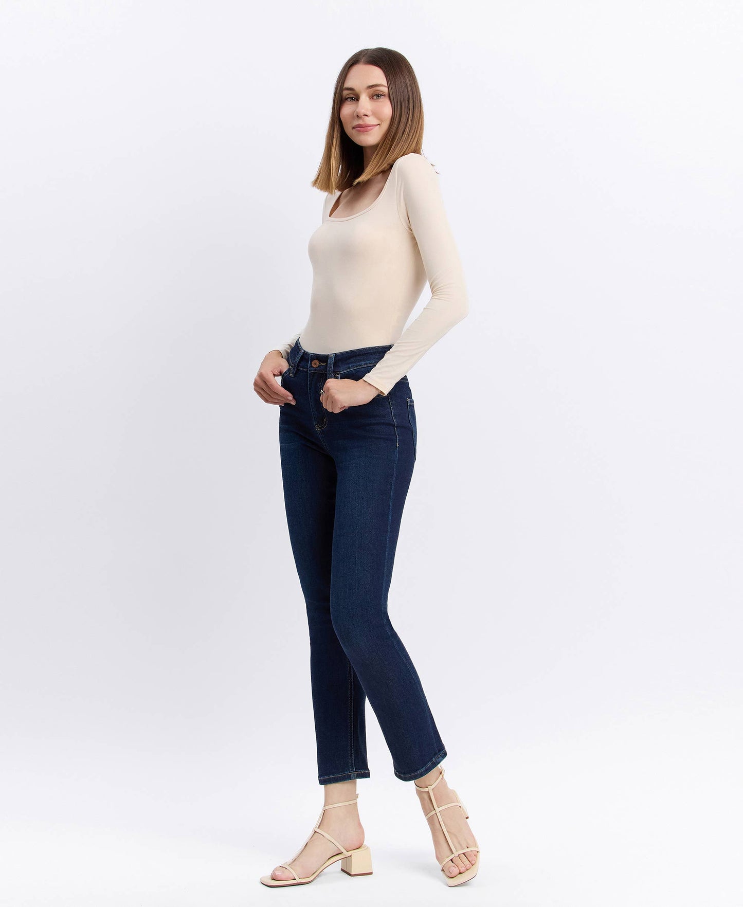 Vervet and the Slim to Ankle Comfort Stretch Jean