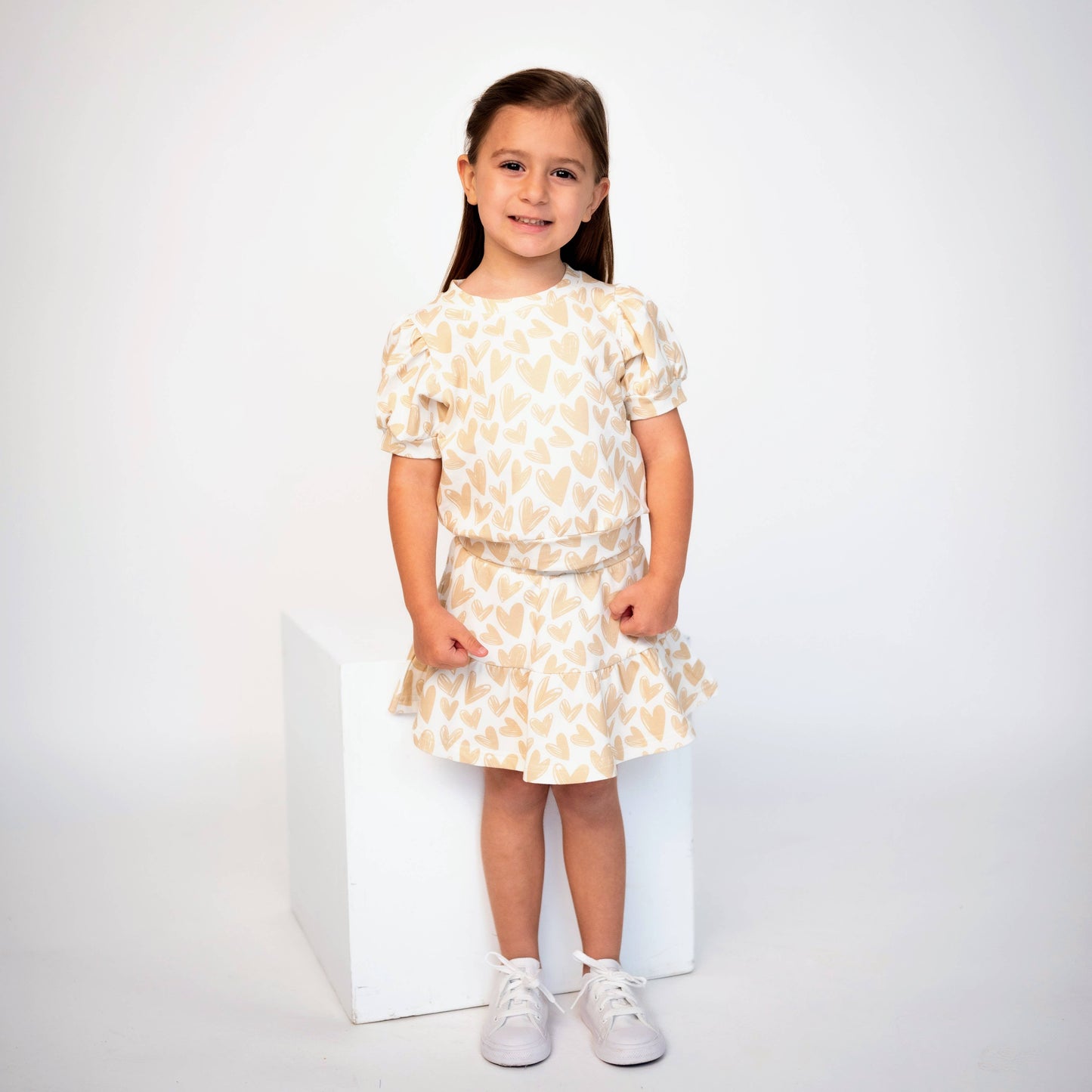 Hearts Aflutter Twirl & Whirl Skirt Set| Sustainable Love