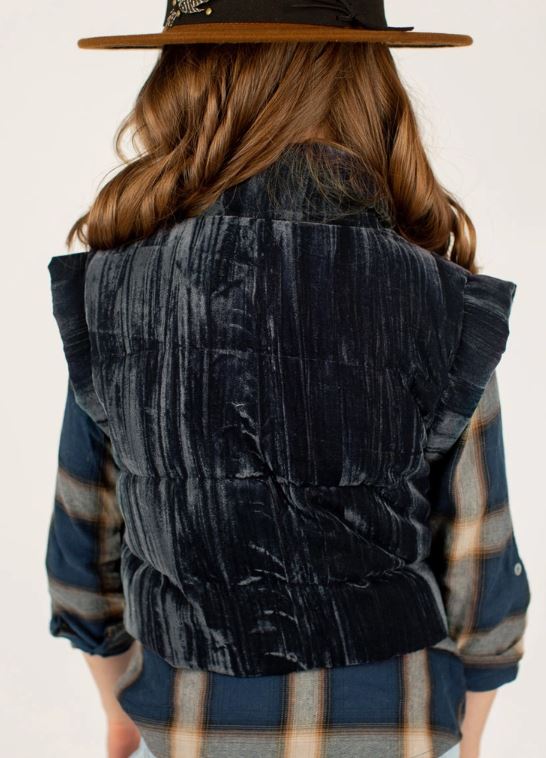 Tay Tay Girls Spring Vest in Slate