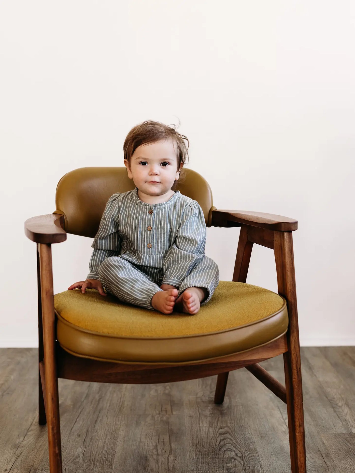 Finley Frill Baby Striped Jumpsuit/Romper