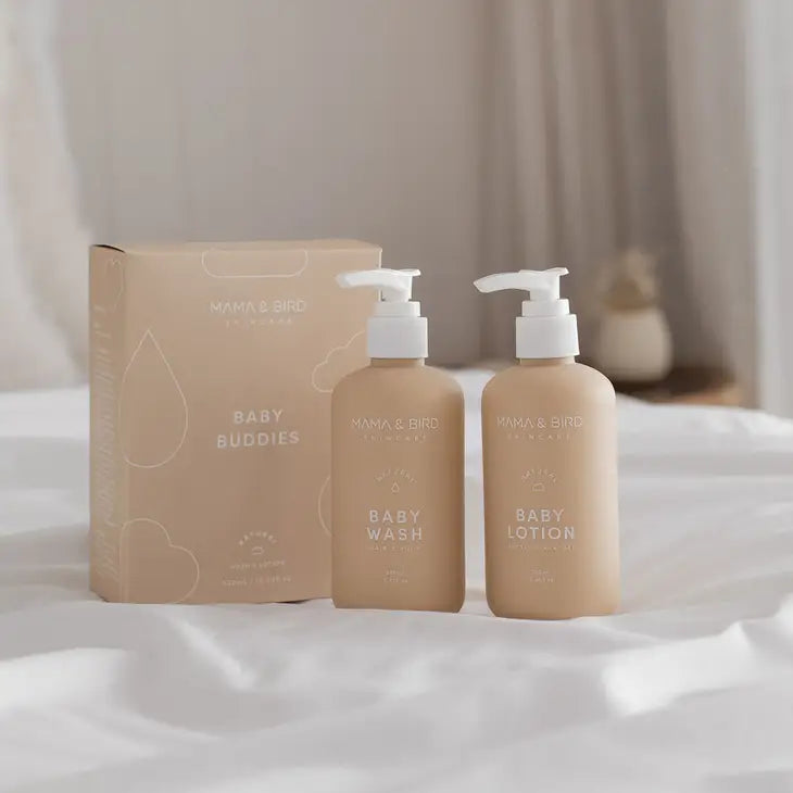 Mama Bird Baby Skin Care Set - Lotion and Wash