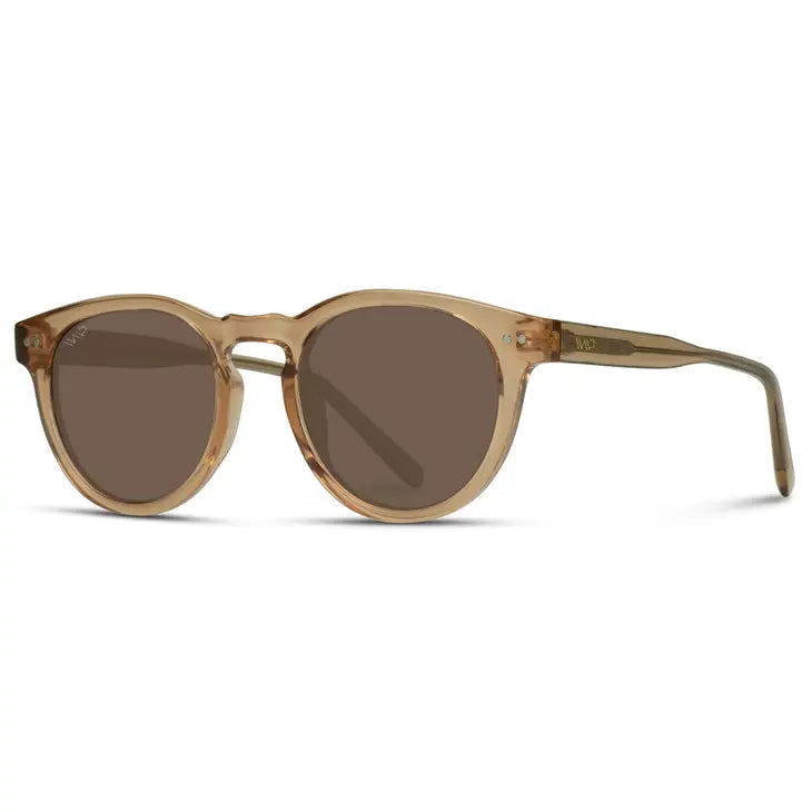 Mamas Tate Classic Round Retro Acetate Polarized Sunglasses