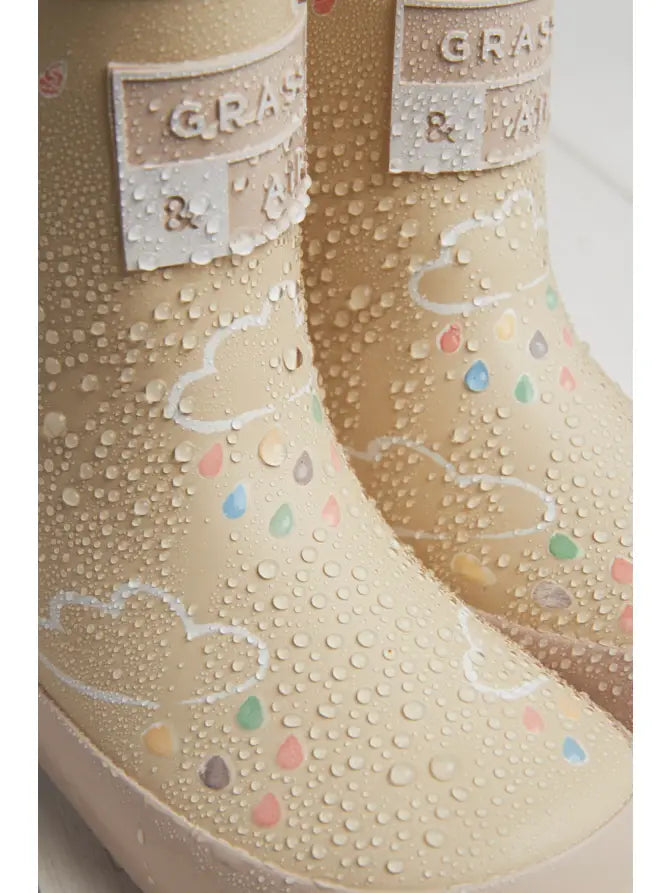 Stone Colour Changing Kids Wellies - 3 colors