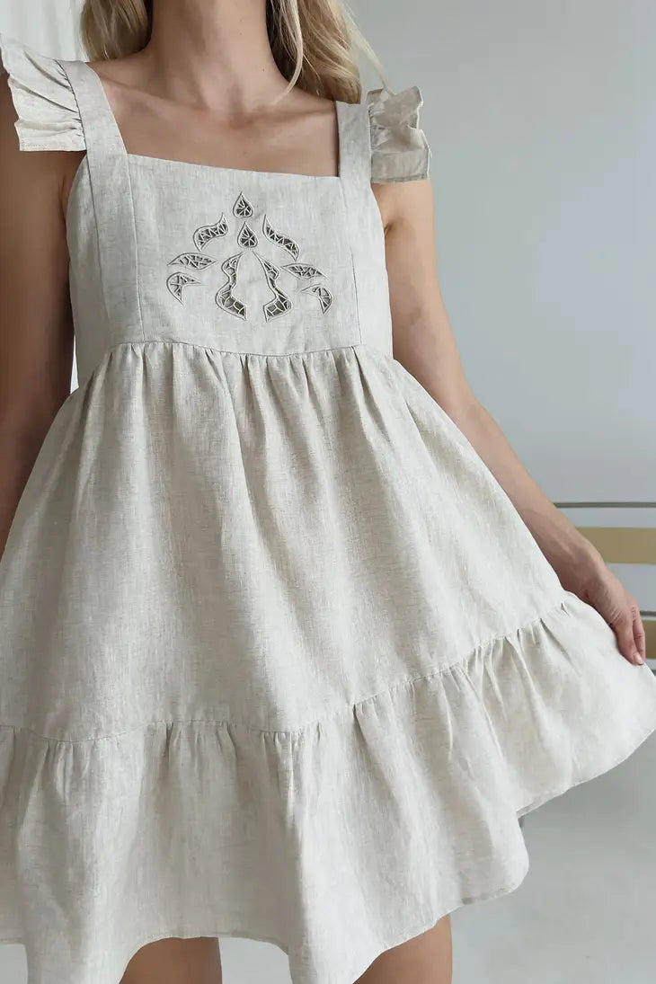 Oatmeal Elkie Mama Swing Dress