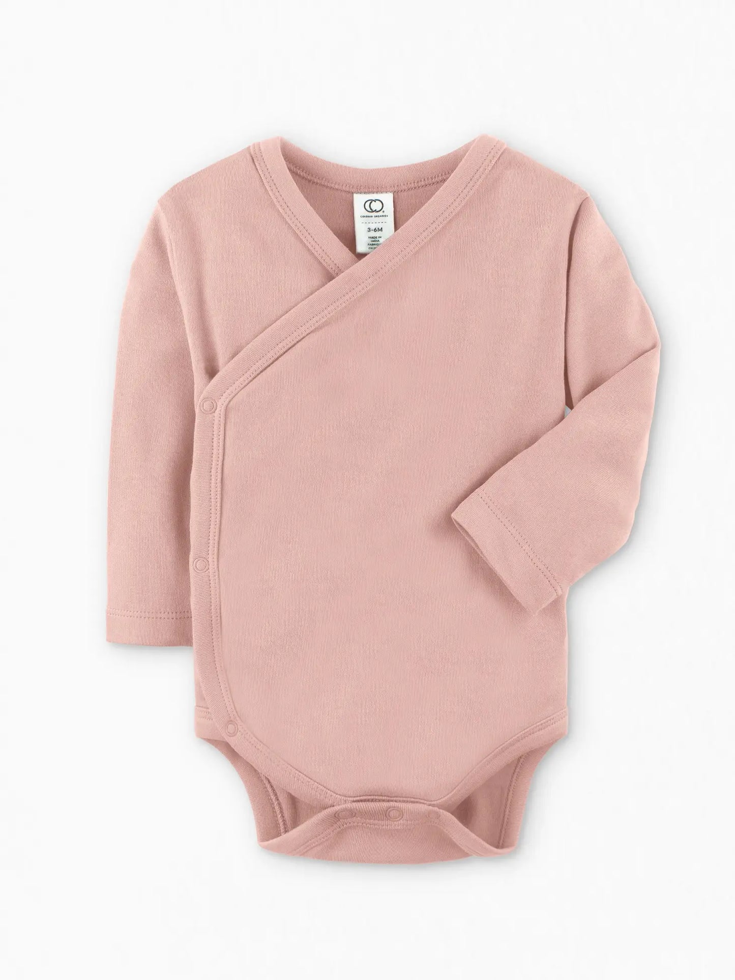 Long Sleeve Classic Kimono Bodysuit - Blush