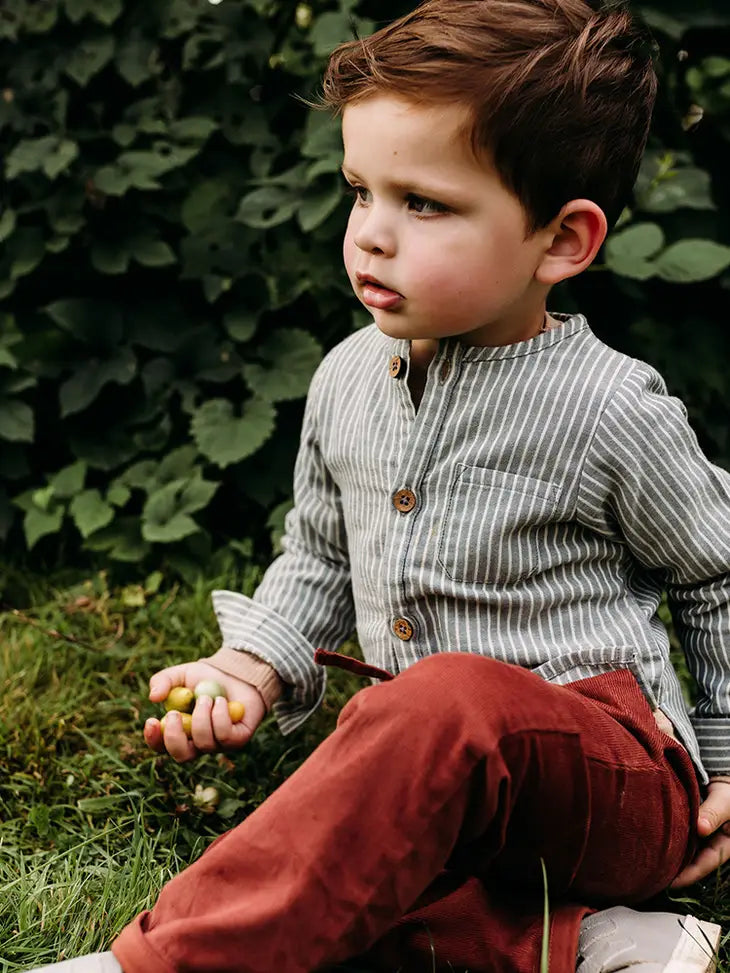 Croix Corduroy Boy Shirt and Pant Set