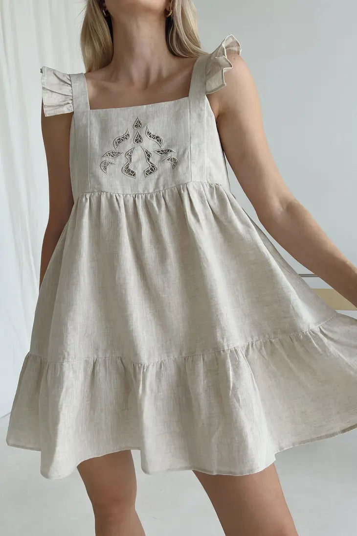 Oatmeal Elkie Mama Swing Dress - Sale 20% Off