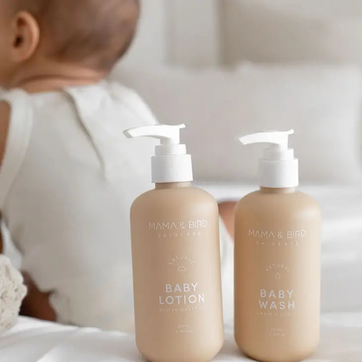 Mama Bird Baby Skin Care Set - Lotion and Wash