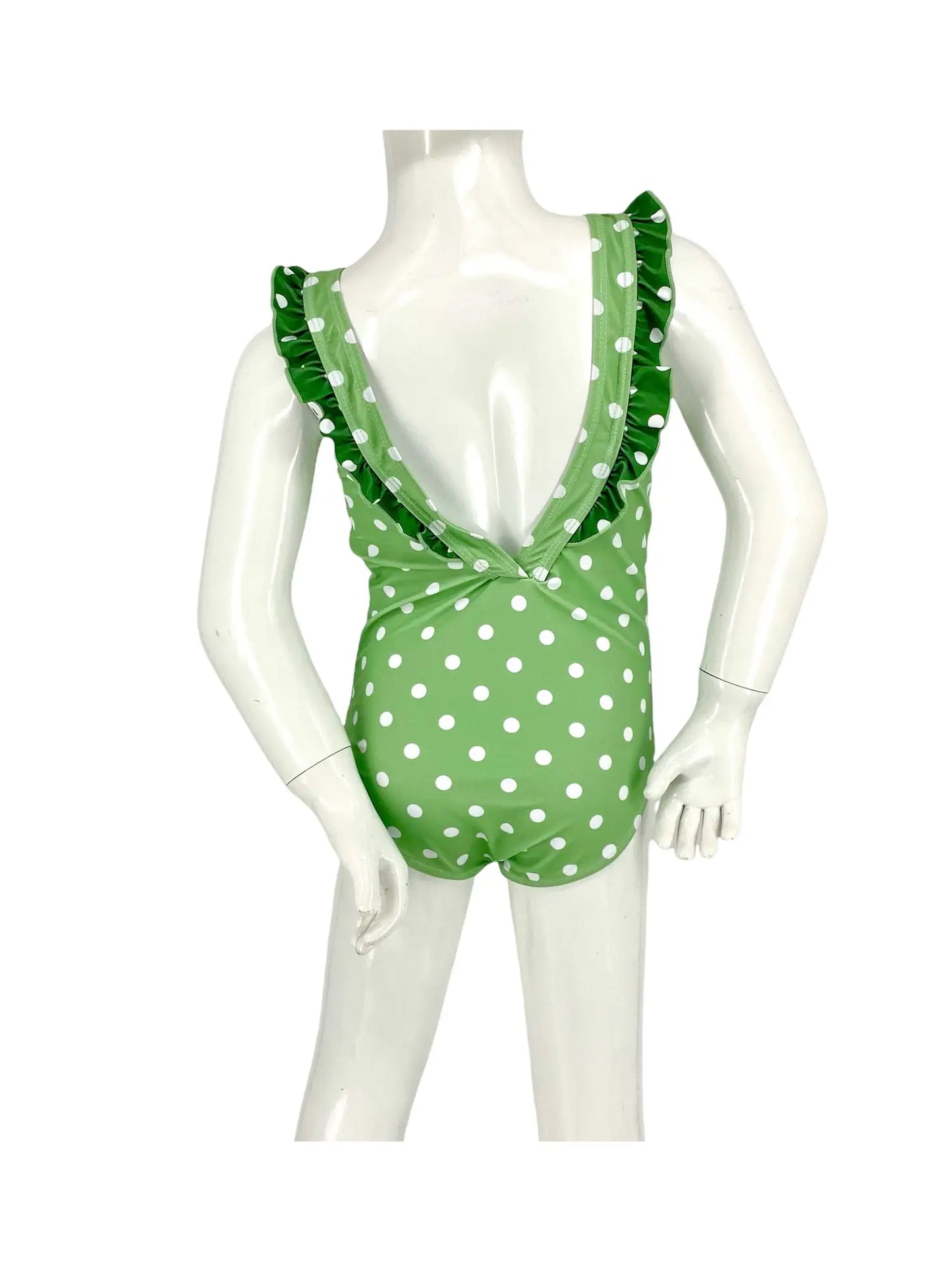 Polka Dot Ruffle UPF 50+-Mint