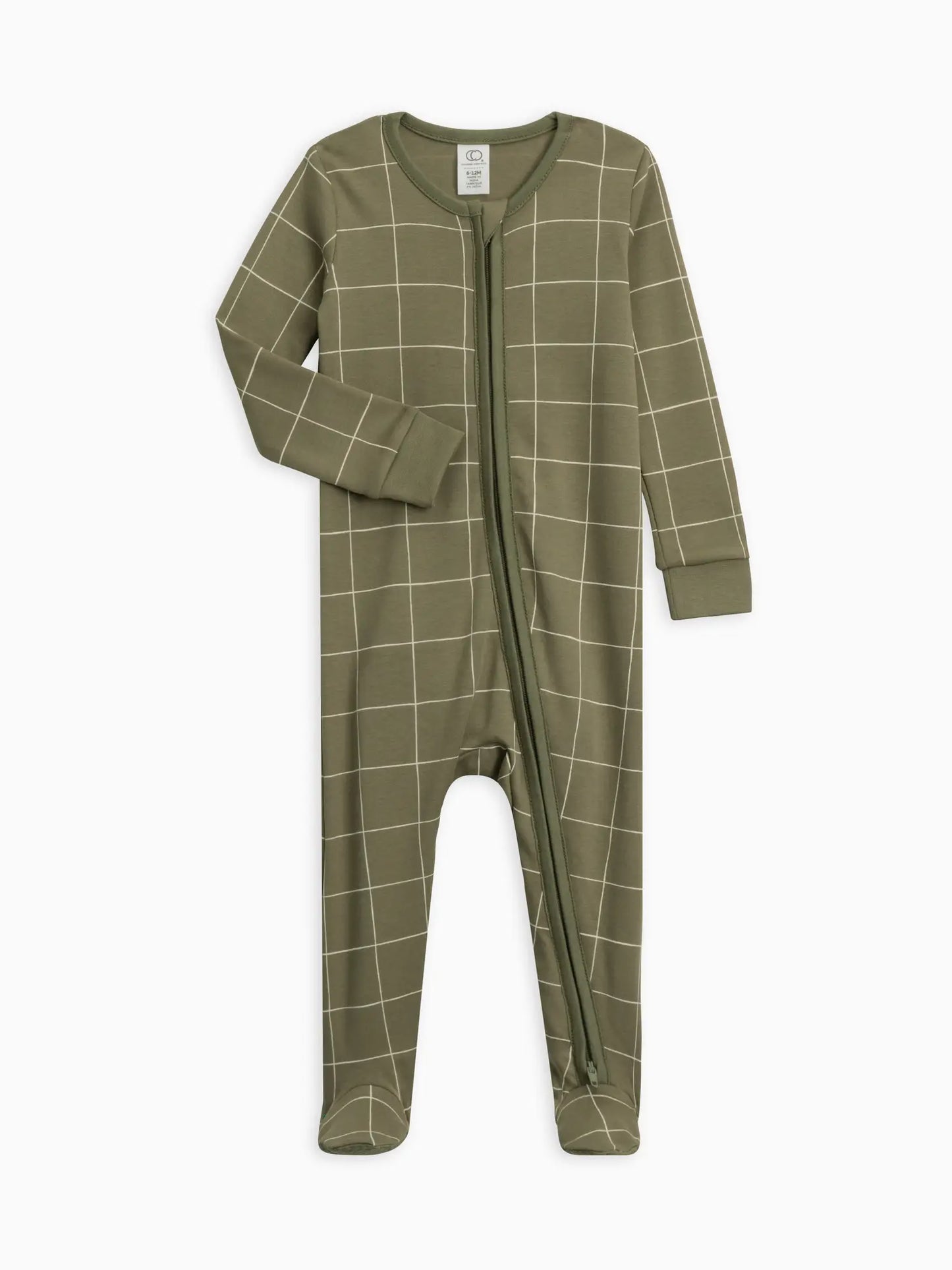 Peyton Zipper Sleeper - Basket / Forest