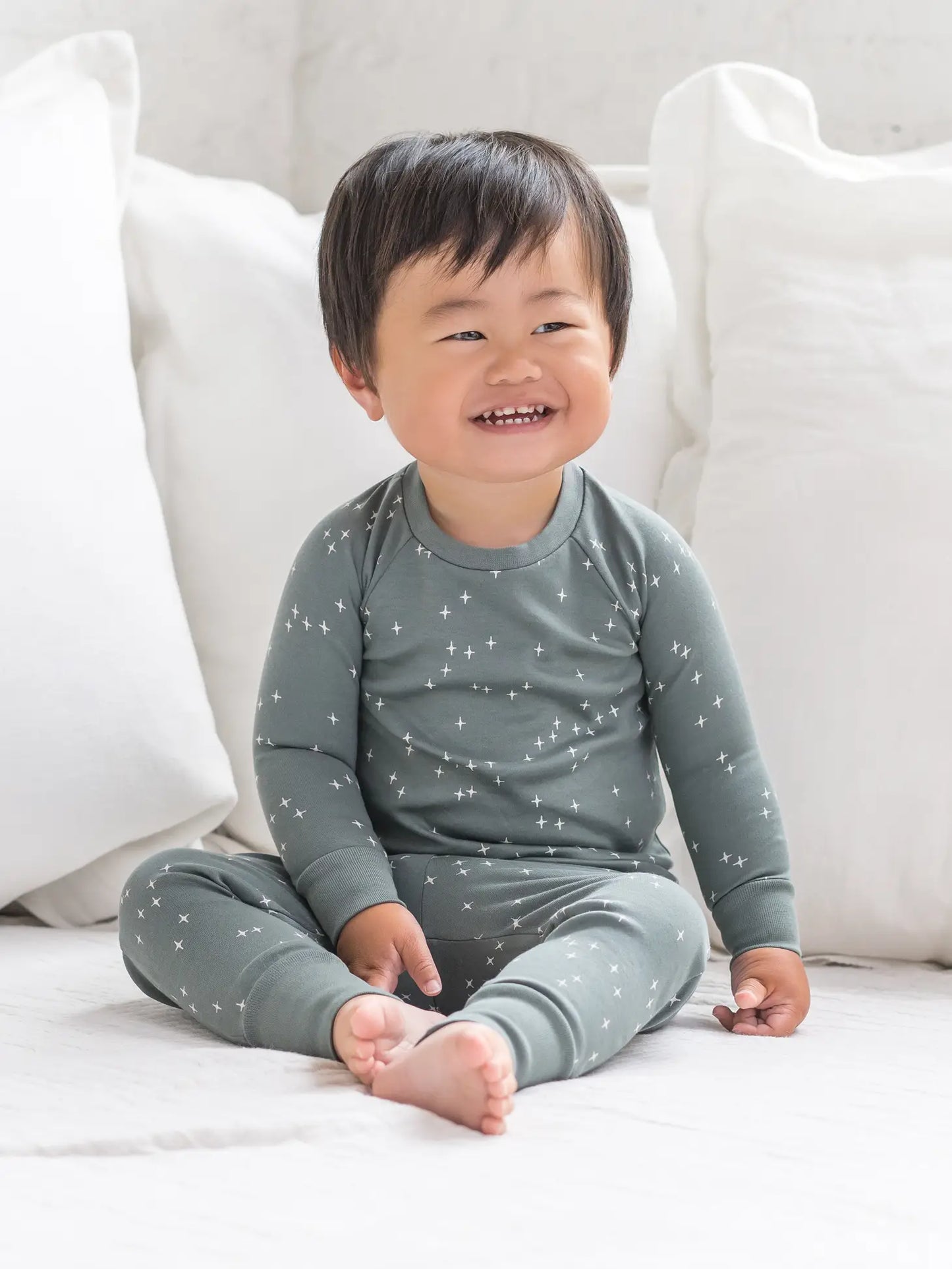 Long Sleeve Jammies - North Star / Balsam